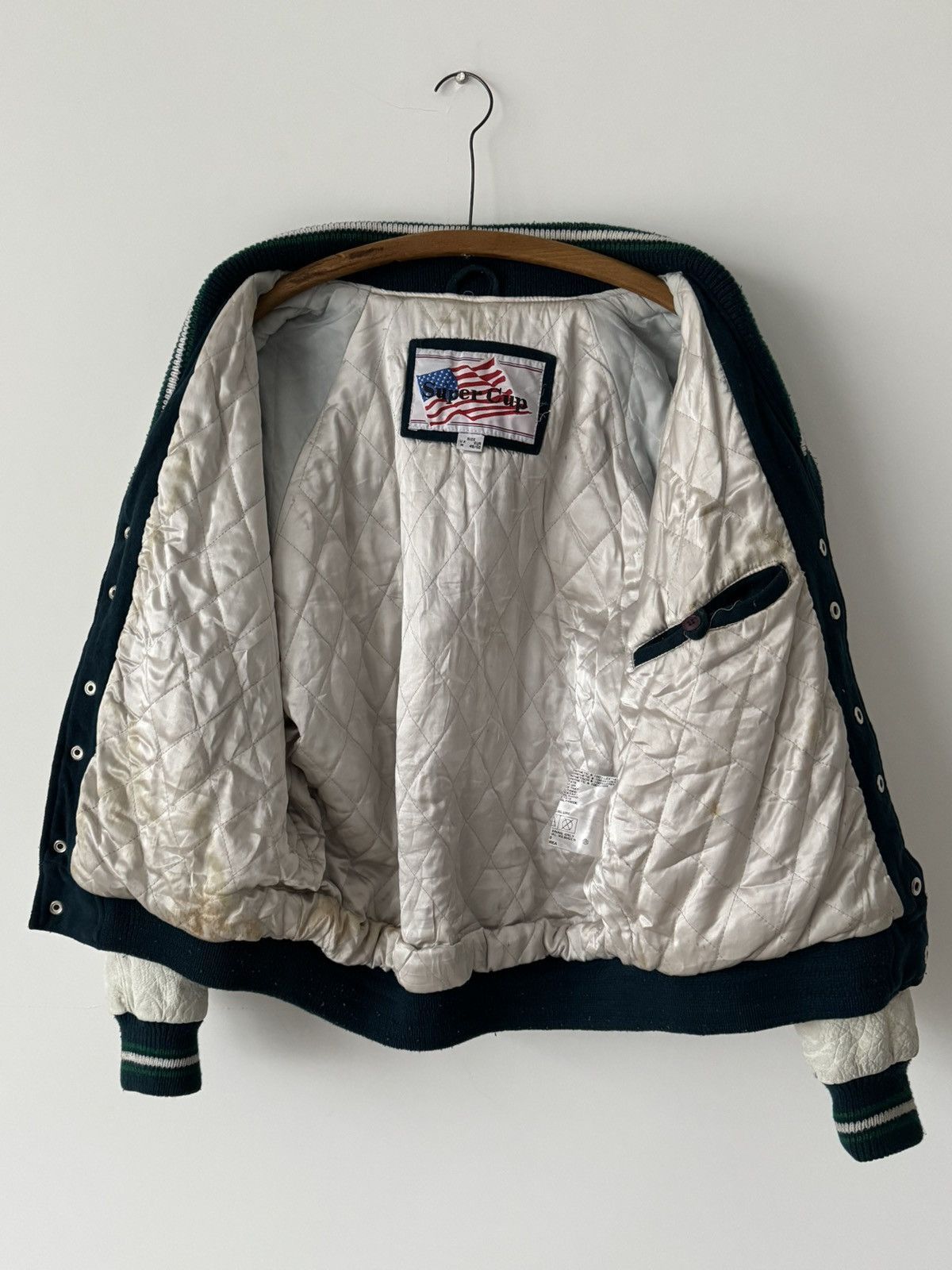 NFL × Vintage Vintage 80s NFL Texas Varsity Bomber Jacket Size US M / EU 48-50 / 2 - 6 Thumbnail