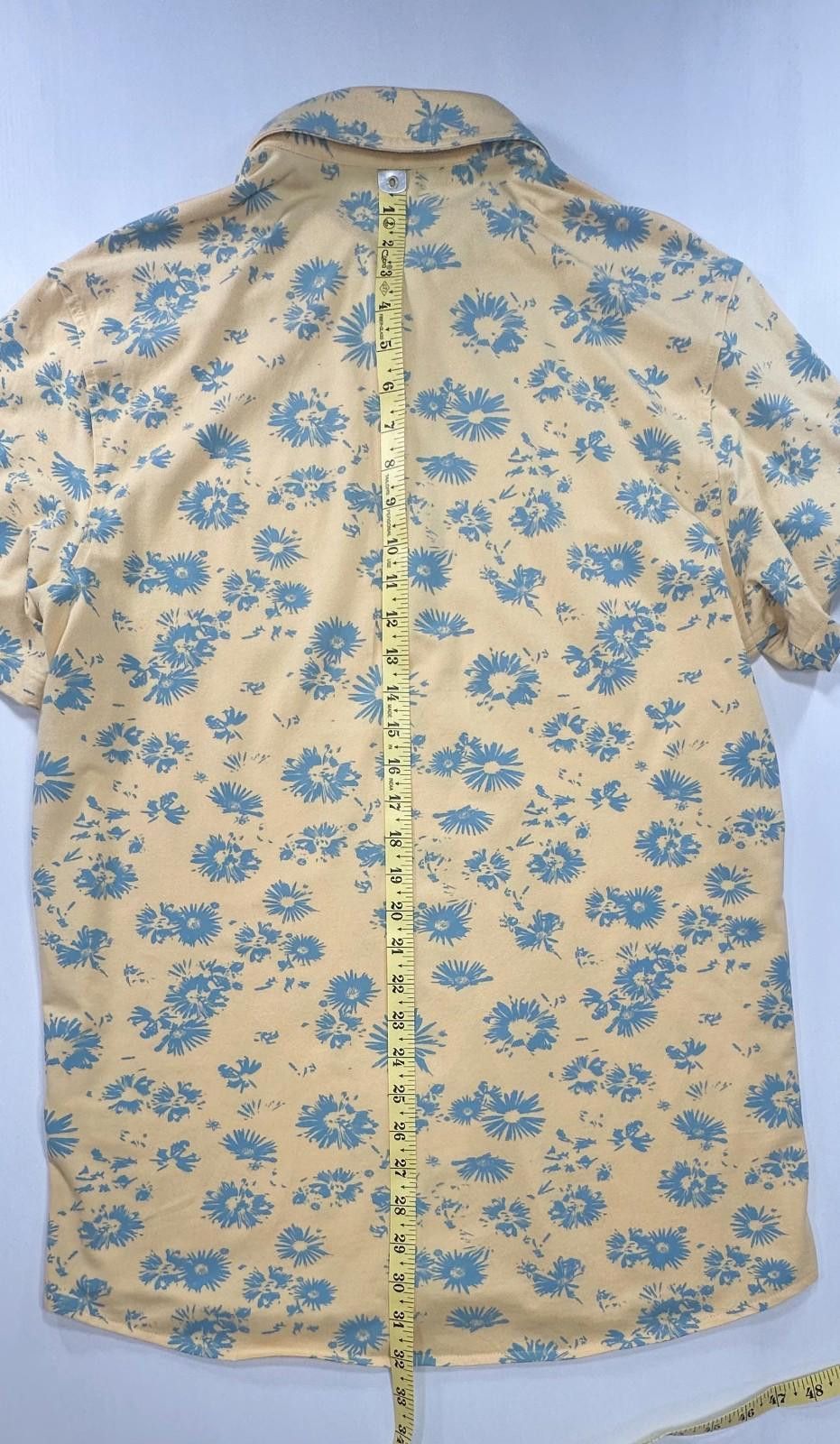 TravisMathew Travis Mathew Floral Patterned Button Up Shirt Yellow Men L Size US L / EU 52-54 / 3 - 3 Thumbnail