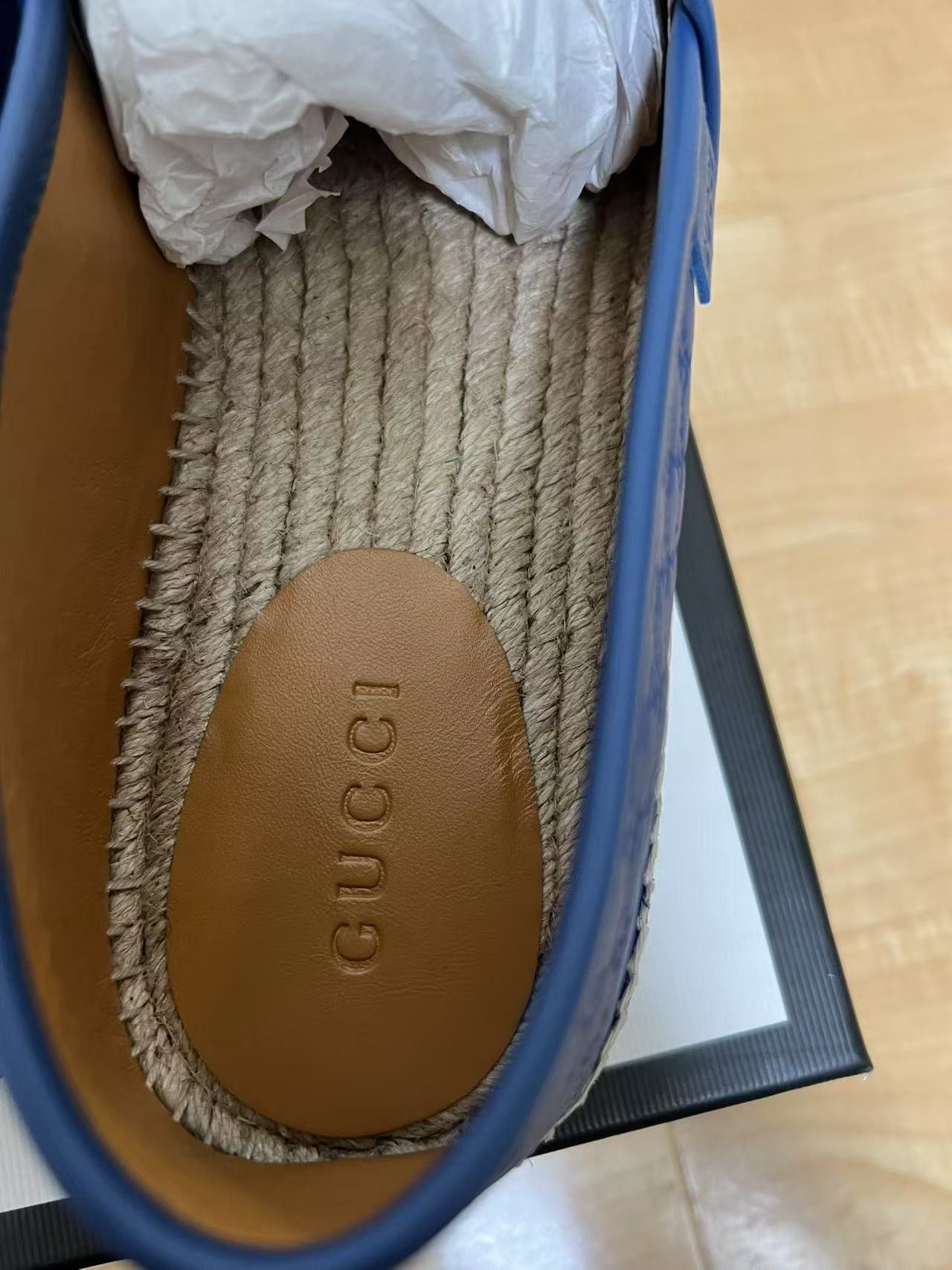 Gucci GUCCI Microguccissima Pattern Leather Espadrilles Size US 11.5 / EU 44-45 - 2 Thumbnail