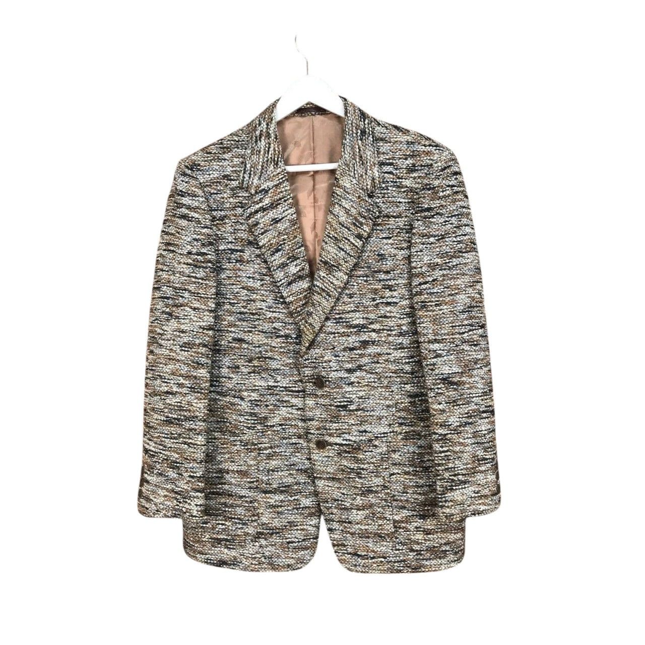 Harris Tweed × Issey Miyake × Japanese Brand RARE JAPAN GOLDEN TWEED ROYAL TOKYO COAT Size US M / EU 48-50 / 2 - 2 Thumbnail