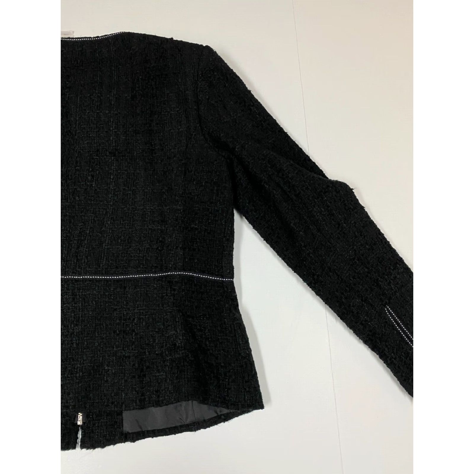 Vintage Emma James Womens Jacket 10 Black Full Zip Size L / US 10 / IT 46 - 7 Thumbnail