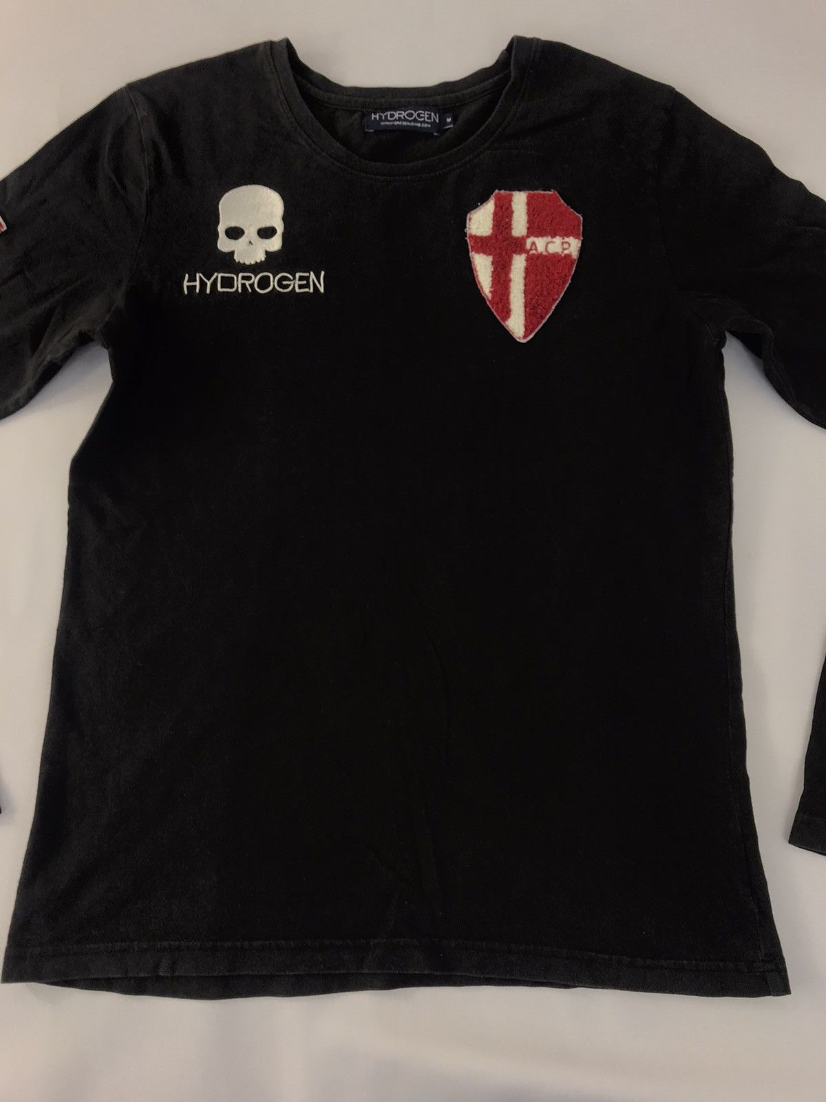 Japanese Brand Hype Hydrogen Jeans Embroidery Logo Longsleeve Tee Size US M / EU 48-50 / 2 - 3 Thumbnail