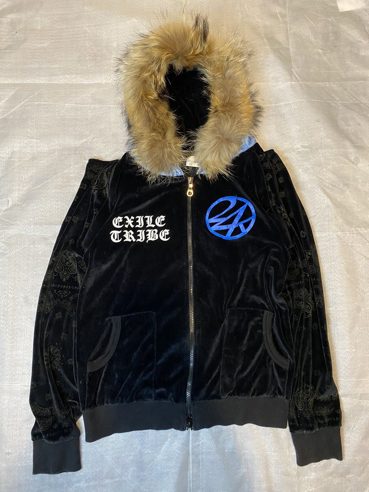 If Six Was Nine × Japanese Brand × Le Grande Bleu (L.G.B.) velvet fur hoodie 24karats japan Size US S / EU 44-46 / 1 - 2 Thumbnail