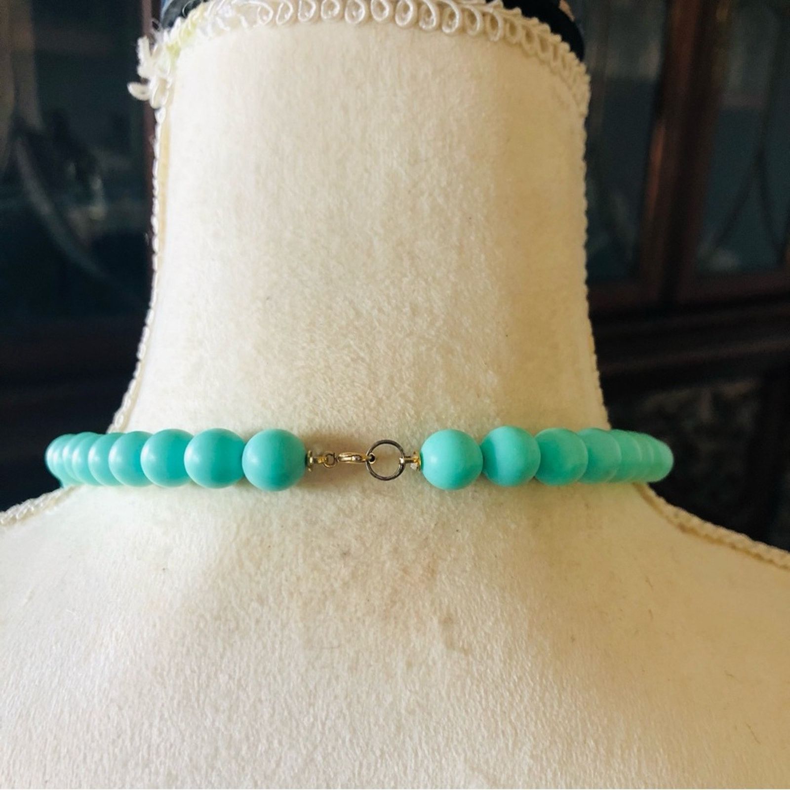 Vintage Vintage turquoise tone beaded necklace Size ONE SIZE - 6 Thumbnail