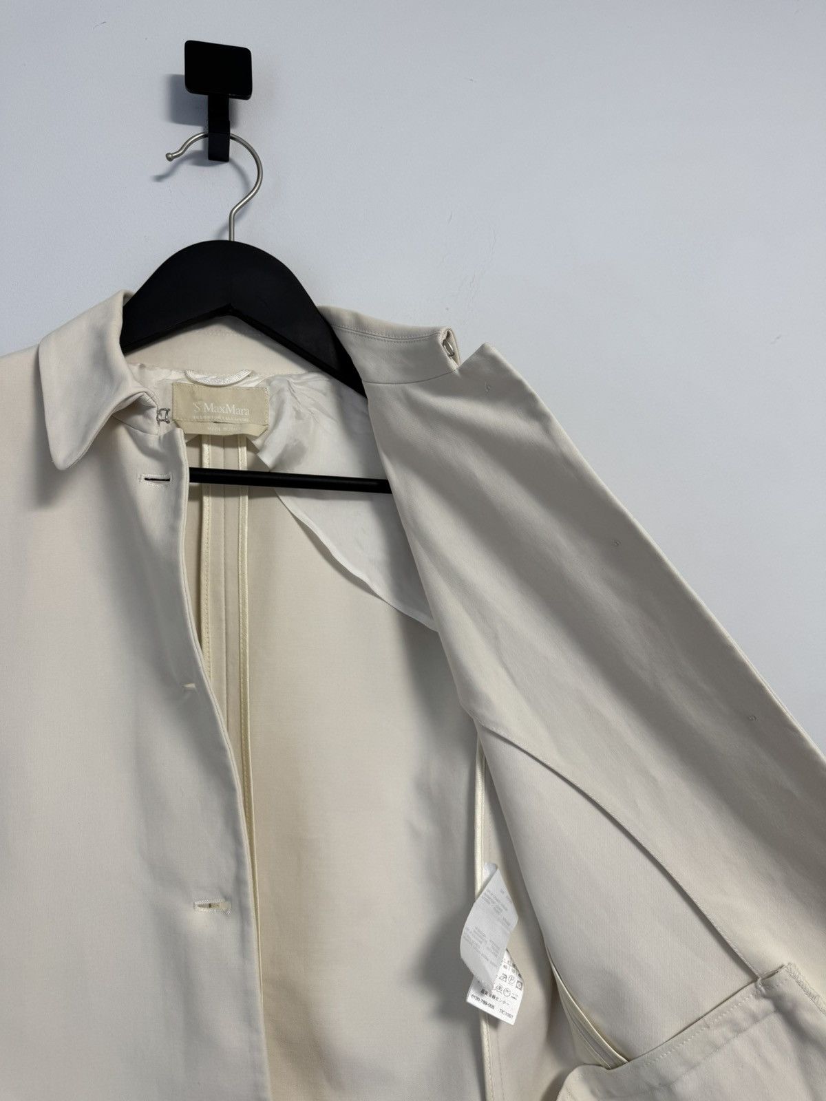 Max Mara Max Mara Ivory Cropped Jacket Button Front Coat Blazer Size M / US 6-8 / IT 42-44 - 15 Thumbnail