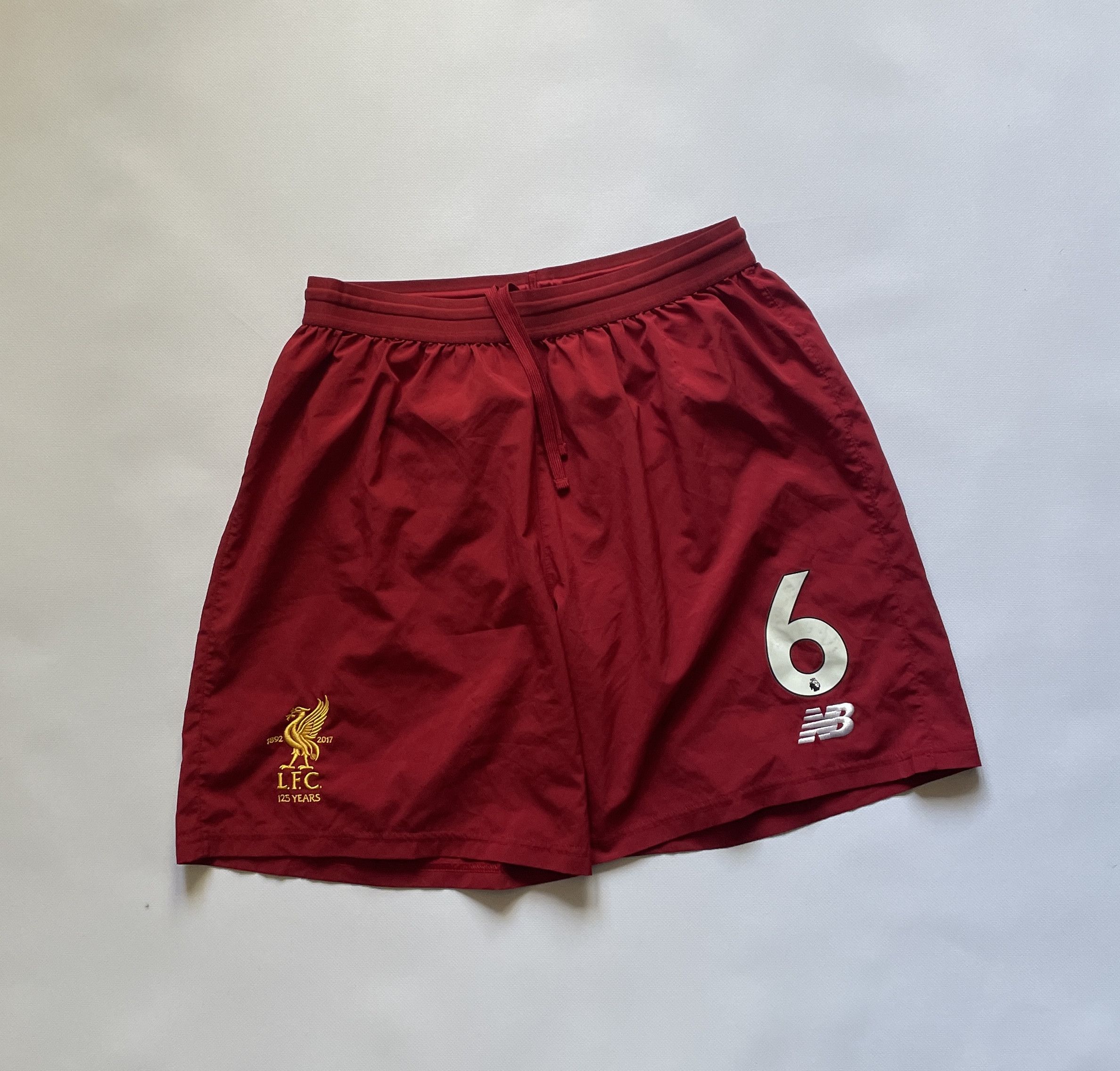 New Balance Liverpool Home 2017 2018 Football Short Soccer Size US 36 / EU 52 - 1 Thumbnail