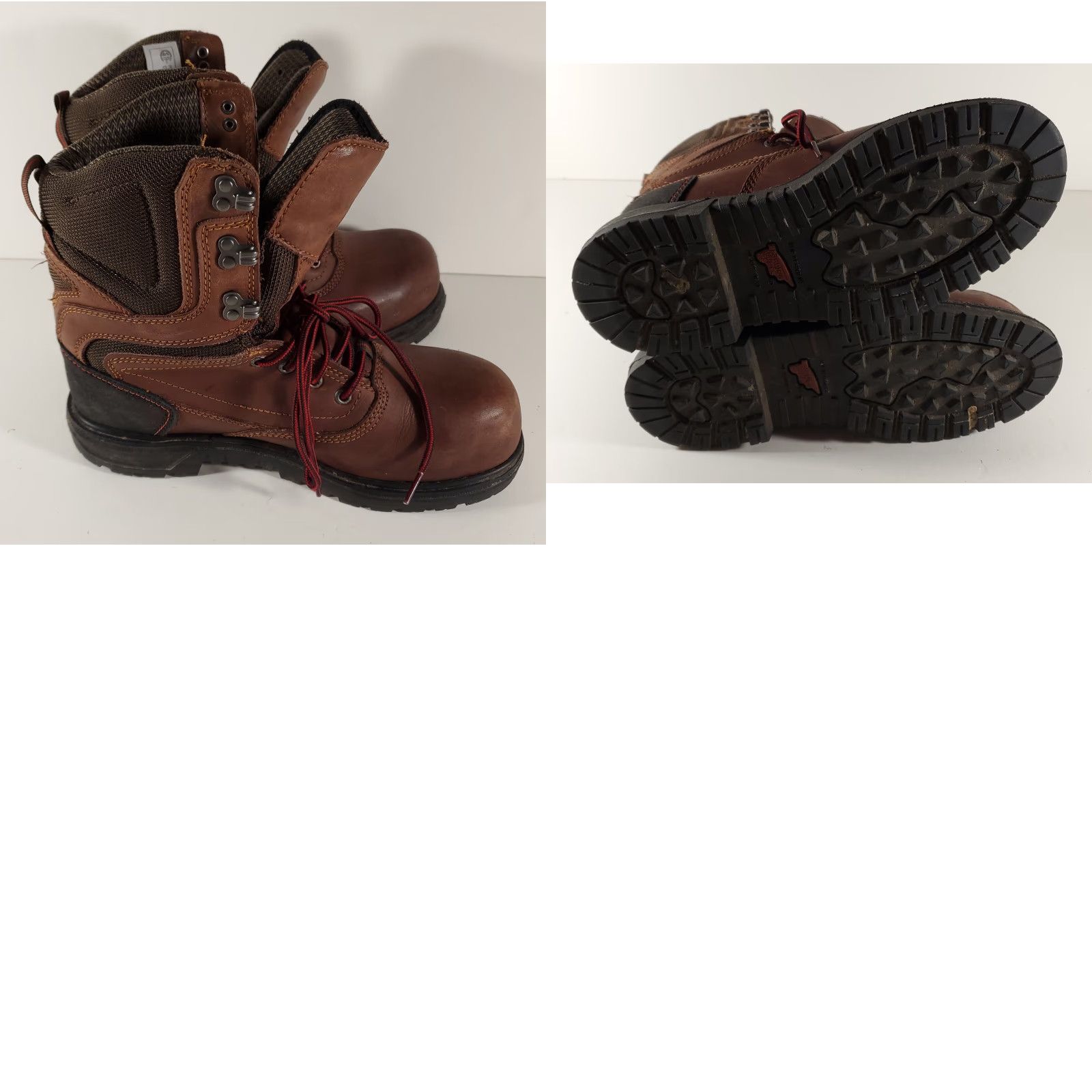 Red Wing Red Wing Boots Brown ASTM F2413-18 Waterproof Mens 9.5 Boot Leather Workwear Mens 9.5 Brown Red Wing Shoes Shoes Mens Size US 10 / EU 43 - 9 Thumbnail