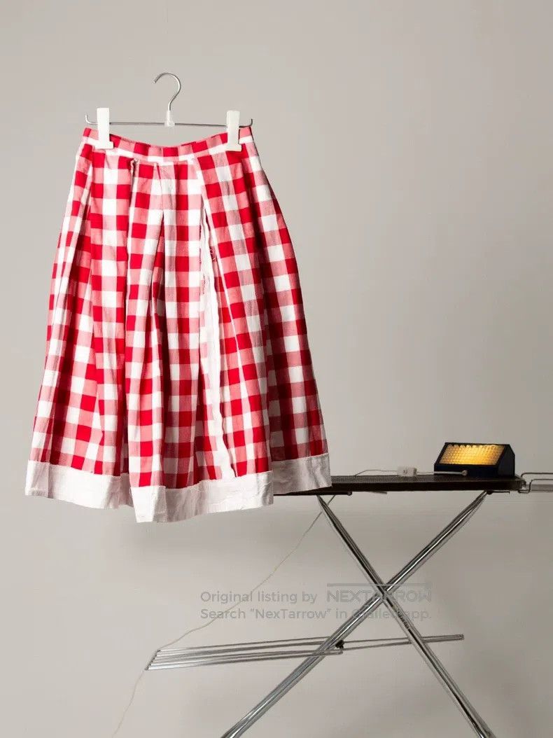 Comme des Garcons Comme Des Garcons size S Red Plaid Skirt Size 23" - 1 Thumbnail
