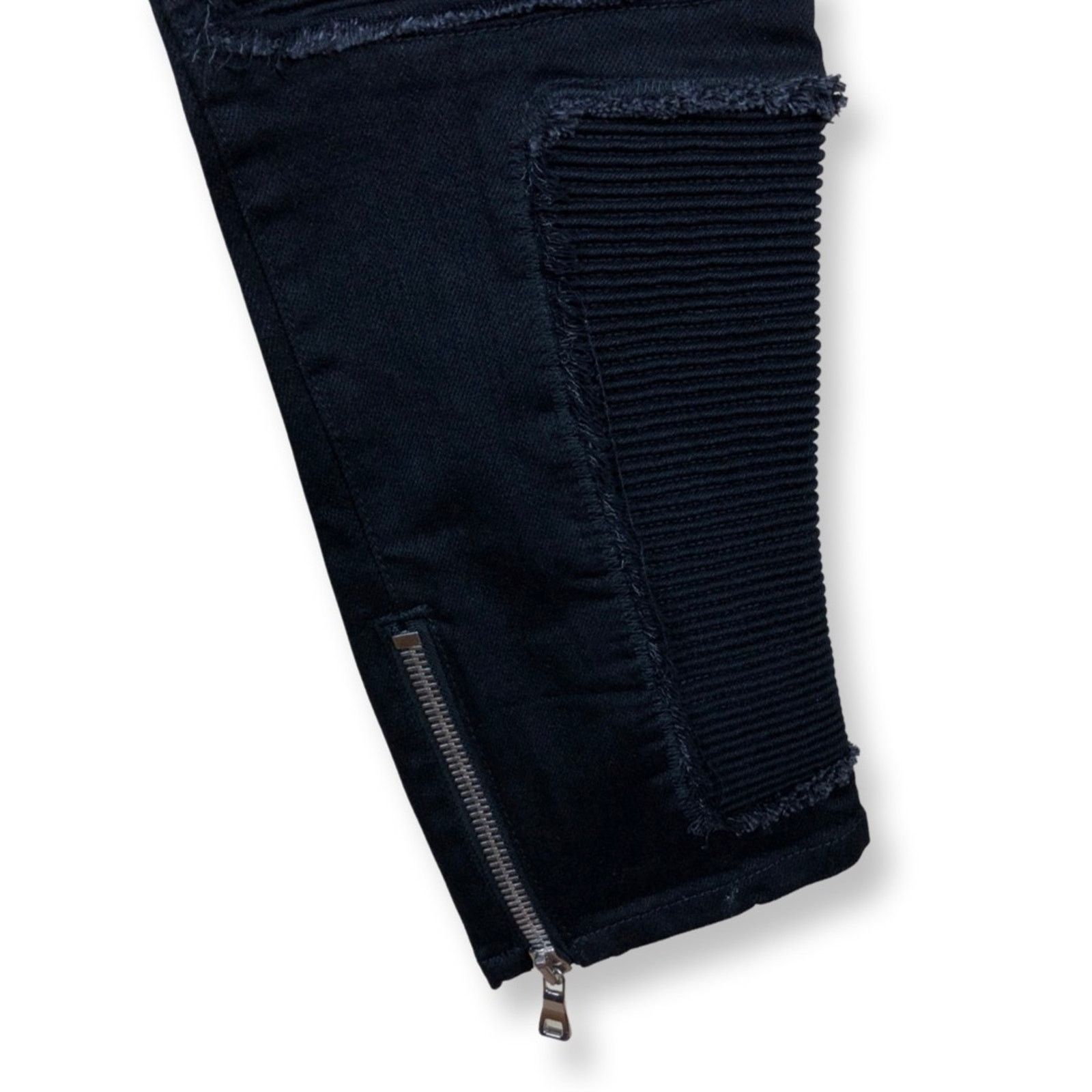 Balmain Balmain Distressed Biker Jeans in Black Size US 34 / EU 50 - 7 Thumbnail