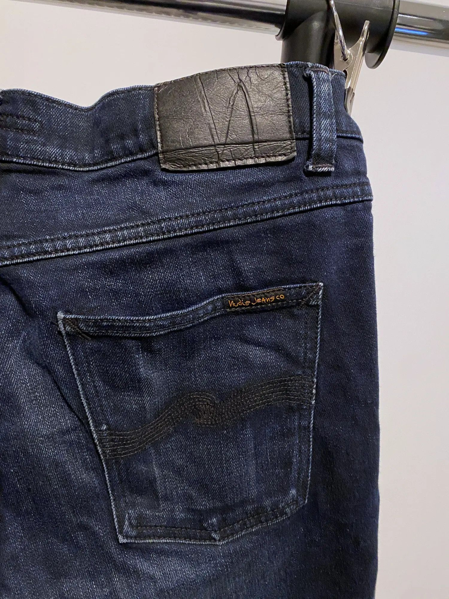 Nudie Jeans Nudie Jeans Lean Dean Black NBlue denim jeans size W 33 L 32 Size US 33 - 2 Thumbnail