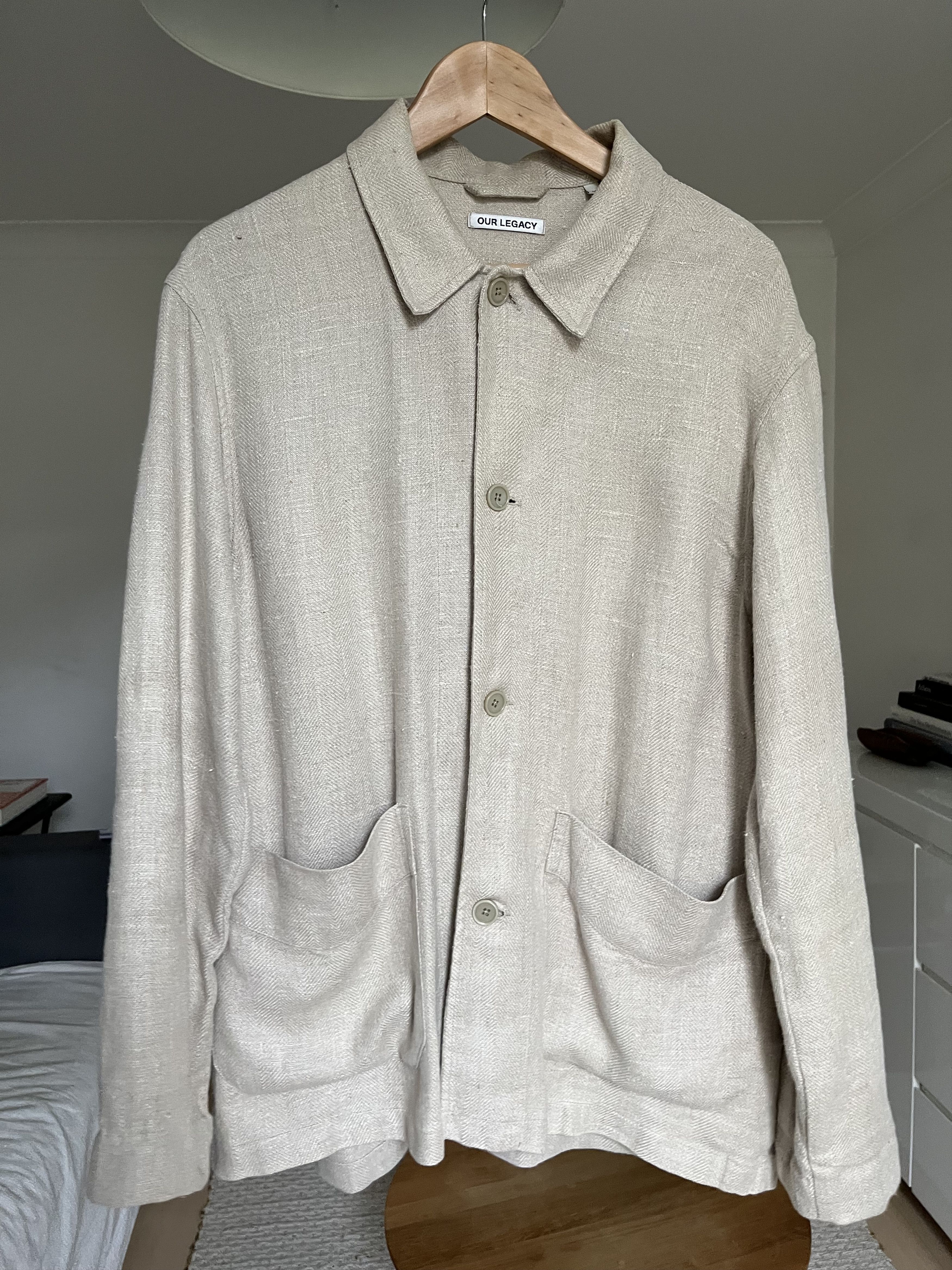 Our Legacy Our Legacy Box Archive Jacket Raw Herringbone Grailed