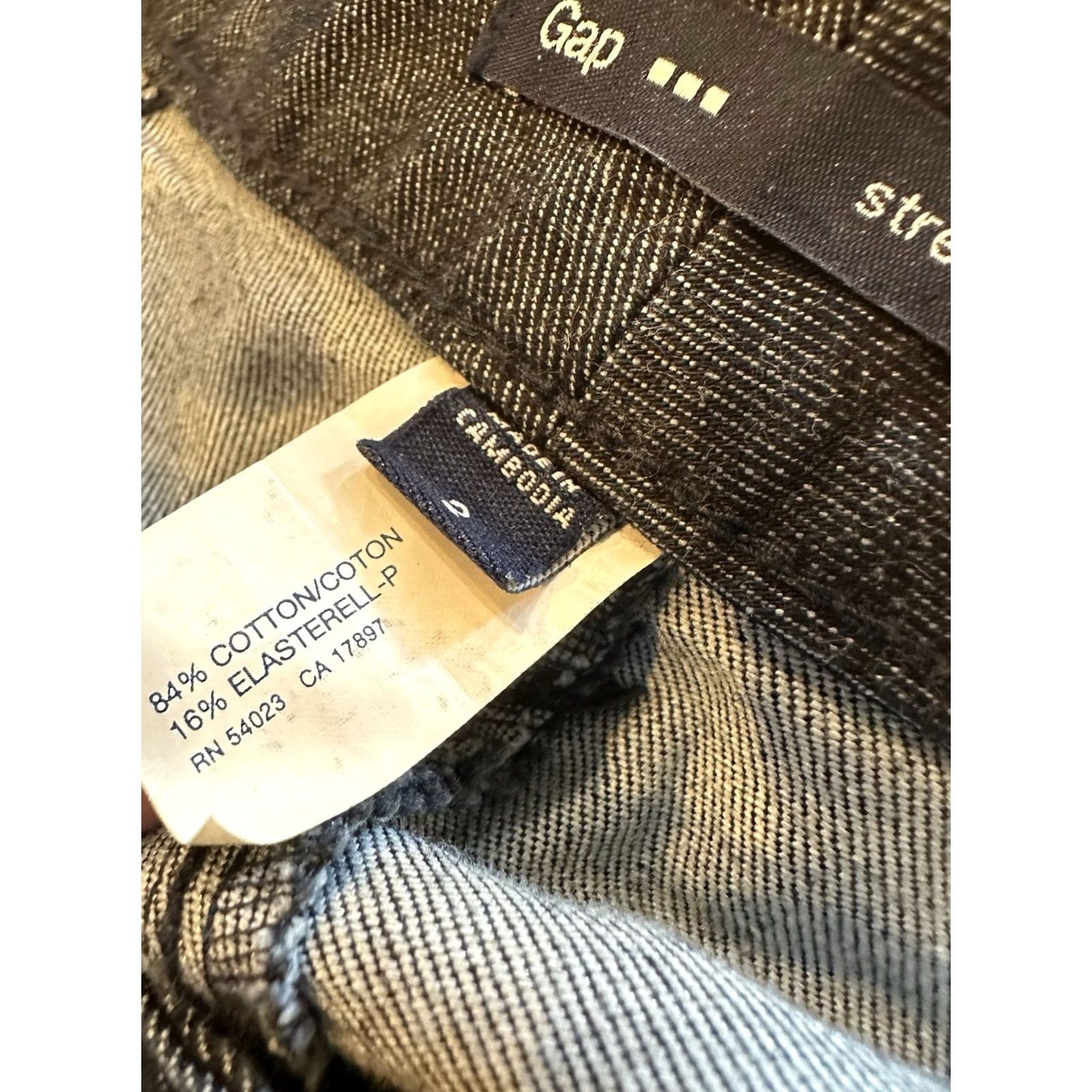 Gap VINTAGE Gap Pants Chambray Flare Leg Size 2 100% Cotton Low Rise Womens Blue Size 26" / US 2 / IT 38 - 6 Thumbnail