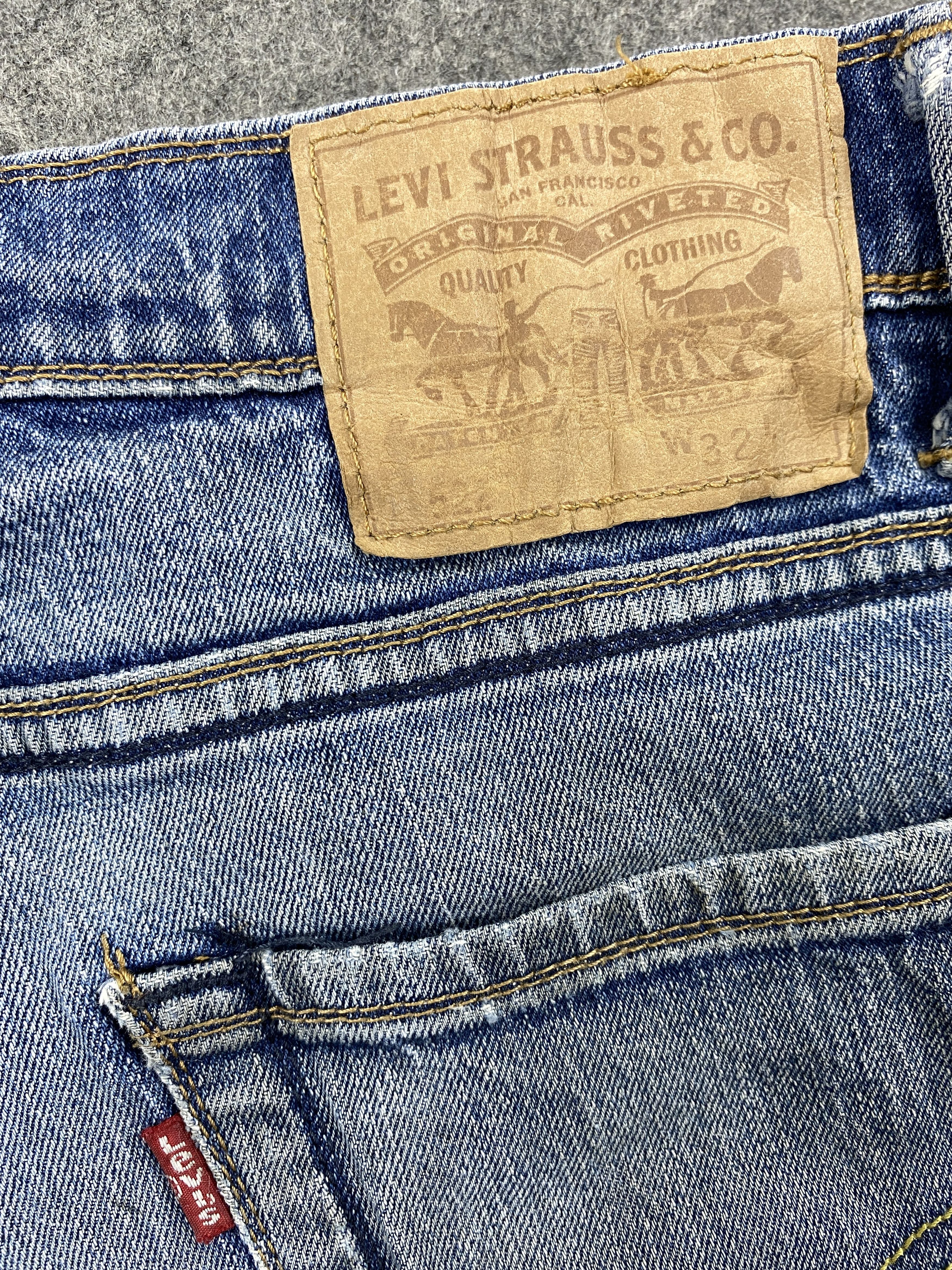 Levi's Vintage Clothing Faded Blue Levi's 522 Jeans 32x27.5 Denim -JN1402 Size US 32 / EU 48 - 10 Thumbnail