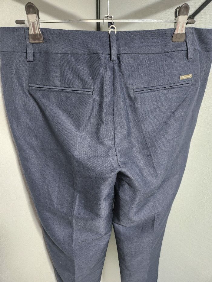 Dsquared2 Dsquared2 SS Navy Linen Pants Size 25" / US 0 / IT 36 - 5 Thumbnail