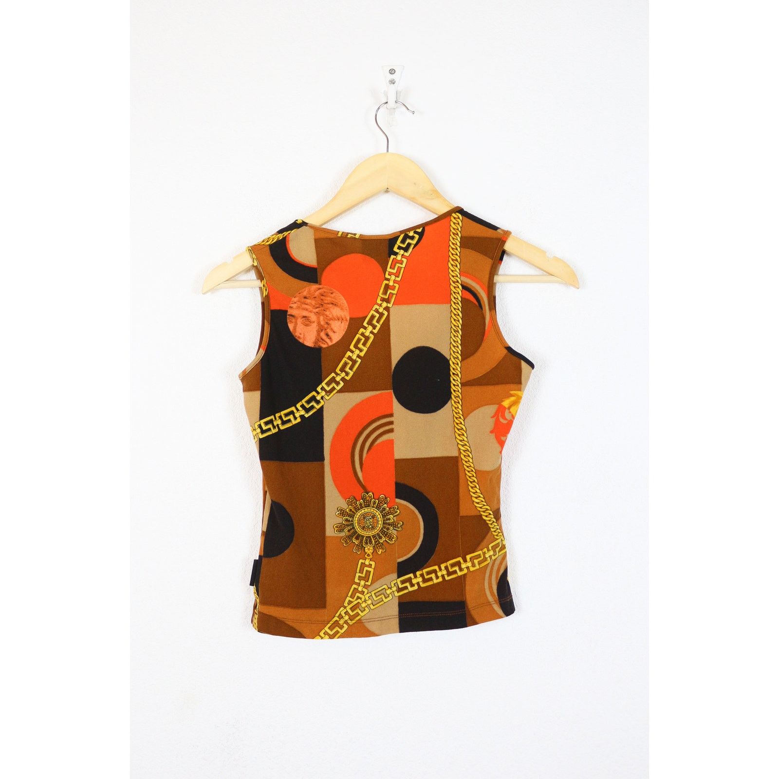 Versace Jeans Couture Versace Jeans Couture Baroque Medusa Sleeveless Tank Top 90s Size XS / US 0-2 / IT 36-38 - 5 Thumbnail