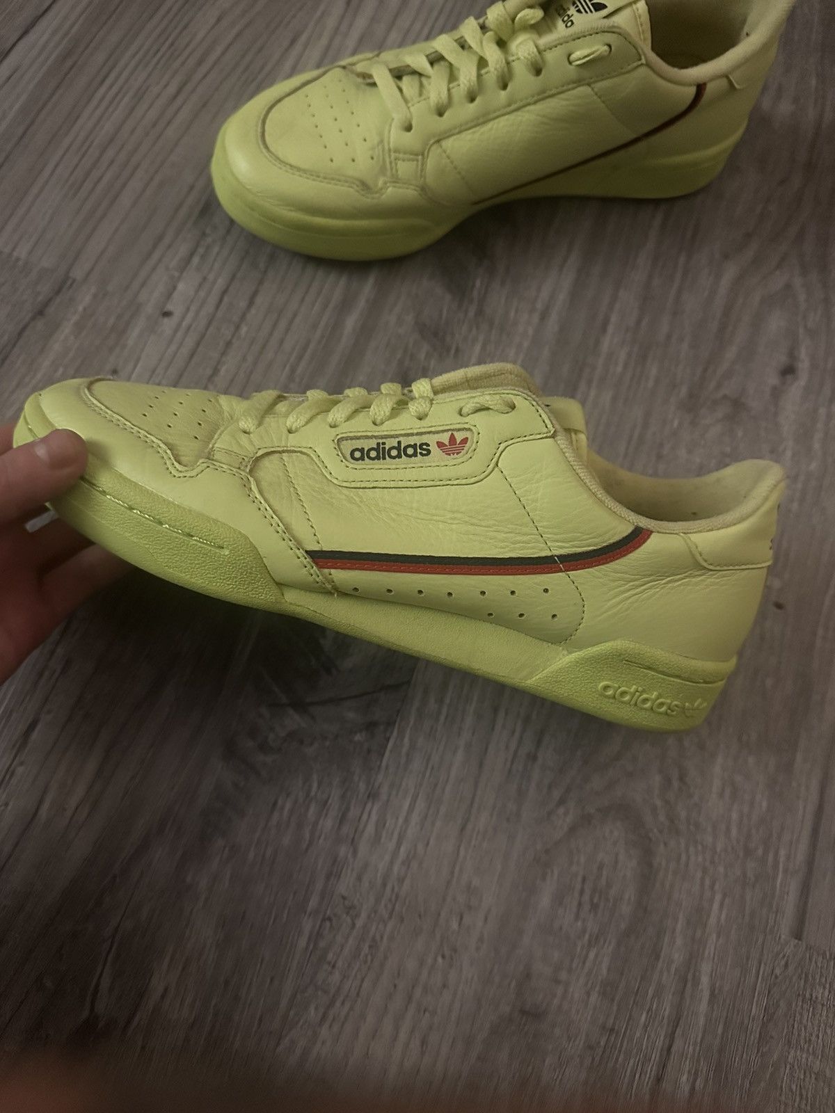 Adidas Adidas Continental 80 Frozen /Lime Green Size US 8 / EU 41 - 2 Thumbnail