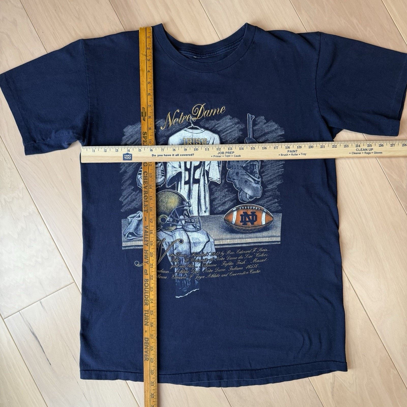 Nutmeg Vintage Notre Dame Fighting Irish Shirt L Navy 90s Nutmeg Size US L / EU 52-54 / 3 - 3 Thumbnail