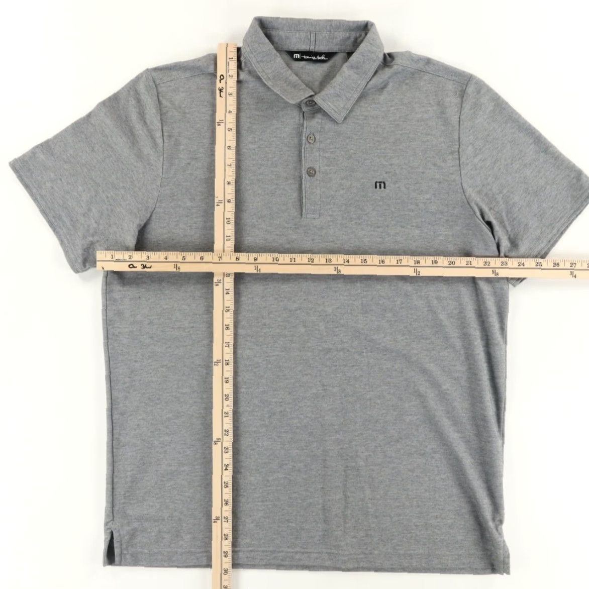 TravisMathew Travis Mathew Polo Shirt Gray Men's XL Pima Cotton Blend Heather Shirt Size US XL / EU 56 / 4 - 3 Thumbnail
