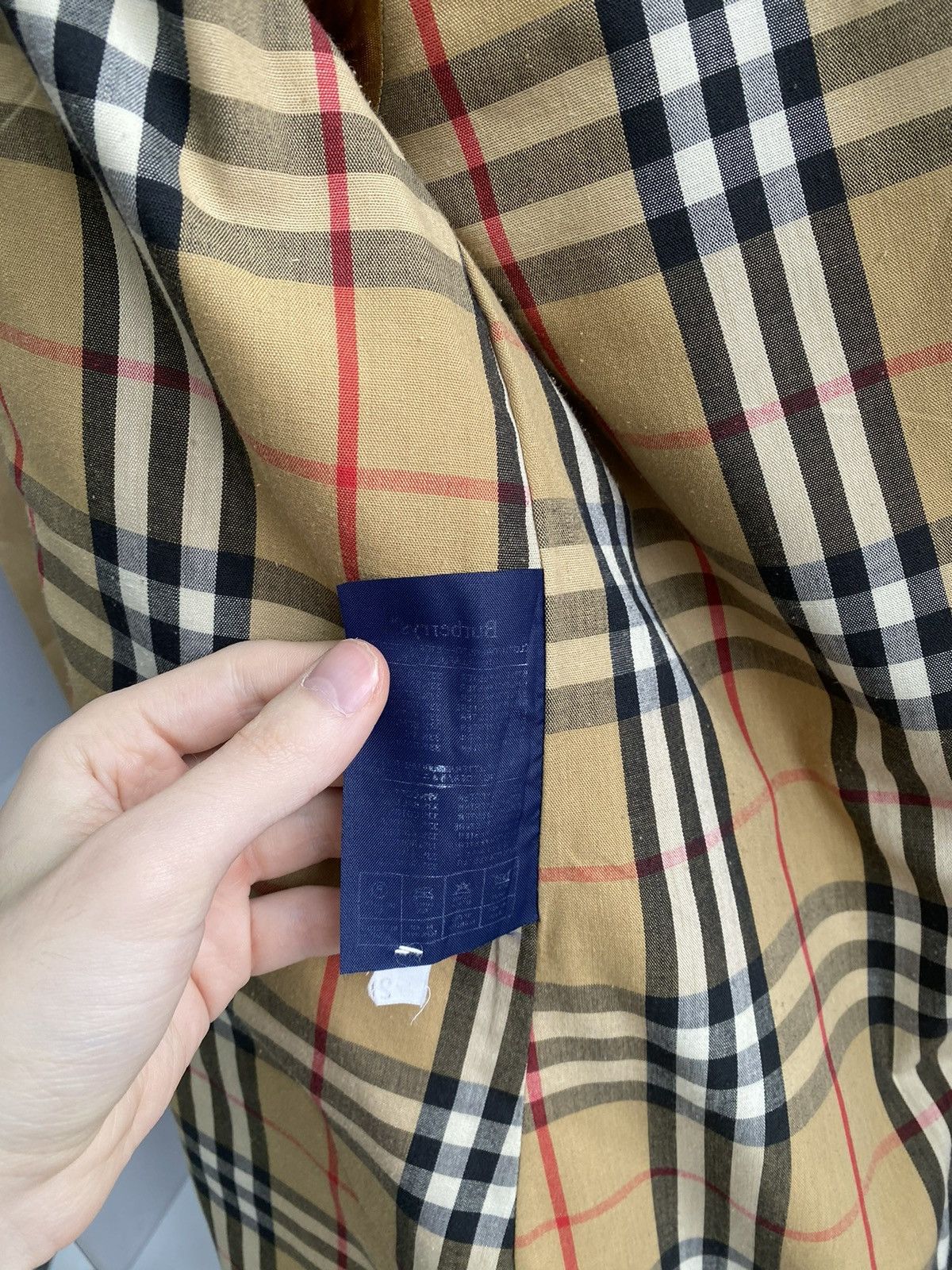 Burberry × Vintage Vintage Burberry Nova Check Trench Coat Size US S / EU 44-46 / 1 - 14 Thumbnail