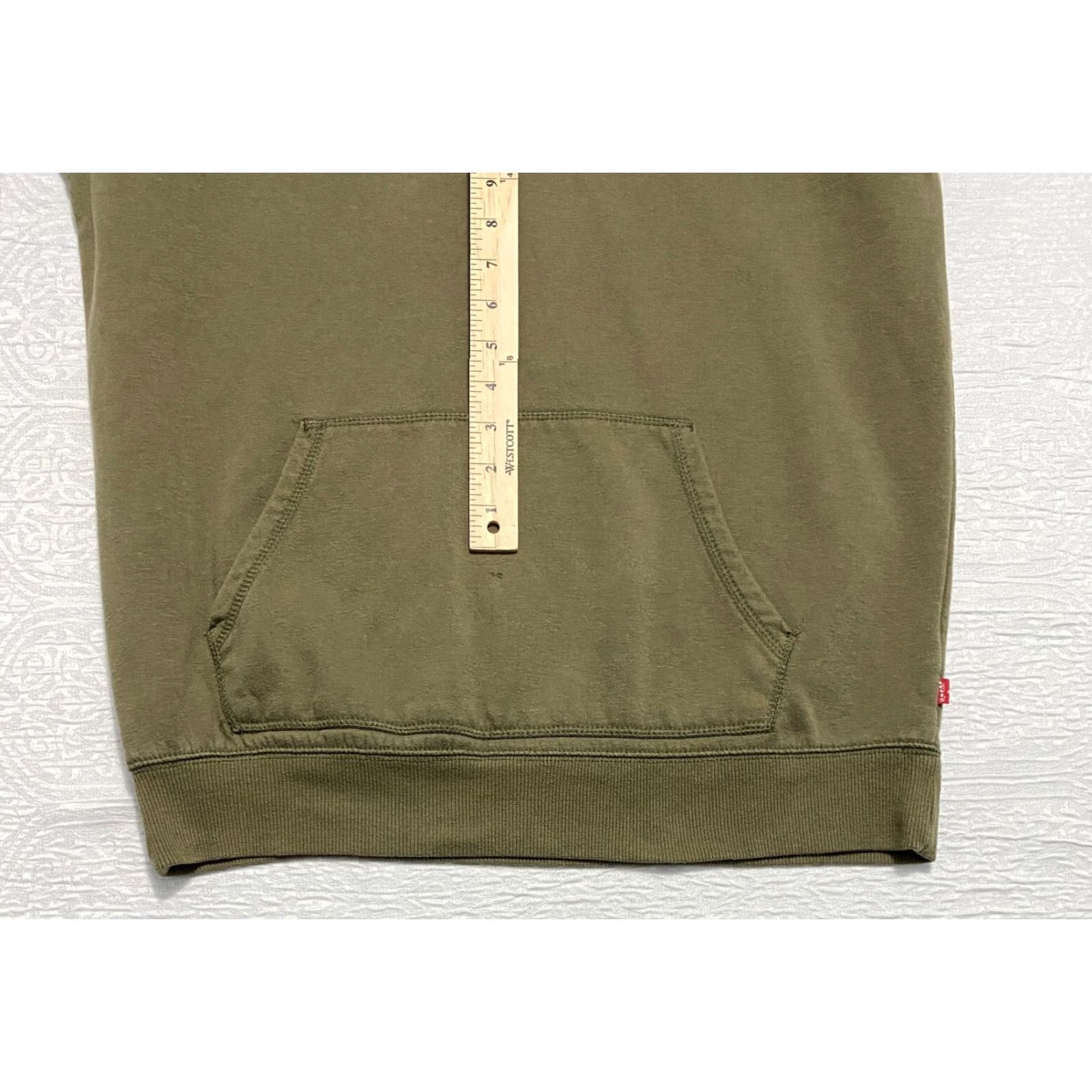 Levi's Levi's Hoodie Mens Size S Green Logo Pocket Crew Neck Long Sleeve Pullover Sweatshirt Regular Fit Size US S / EU 44-46 / 1 - 2 Thumbnail