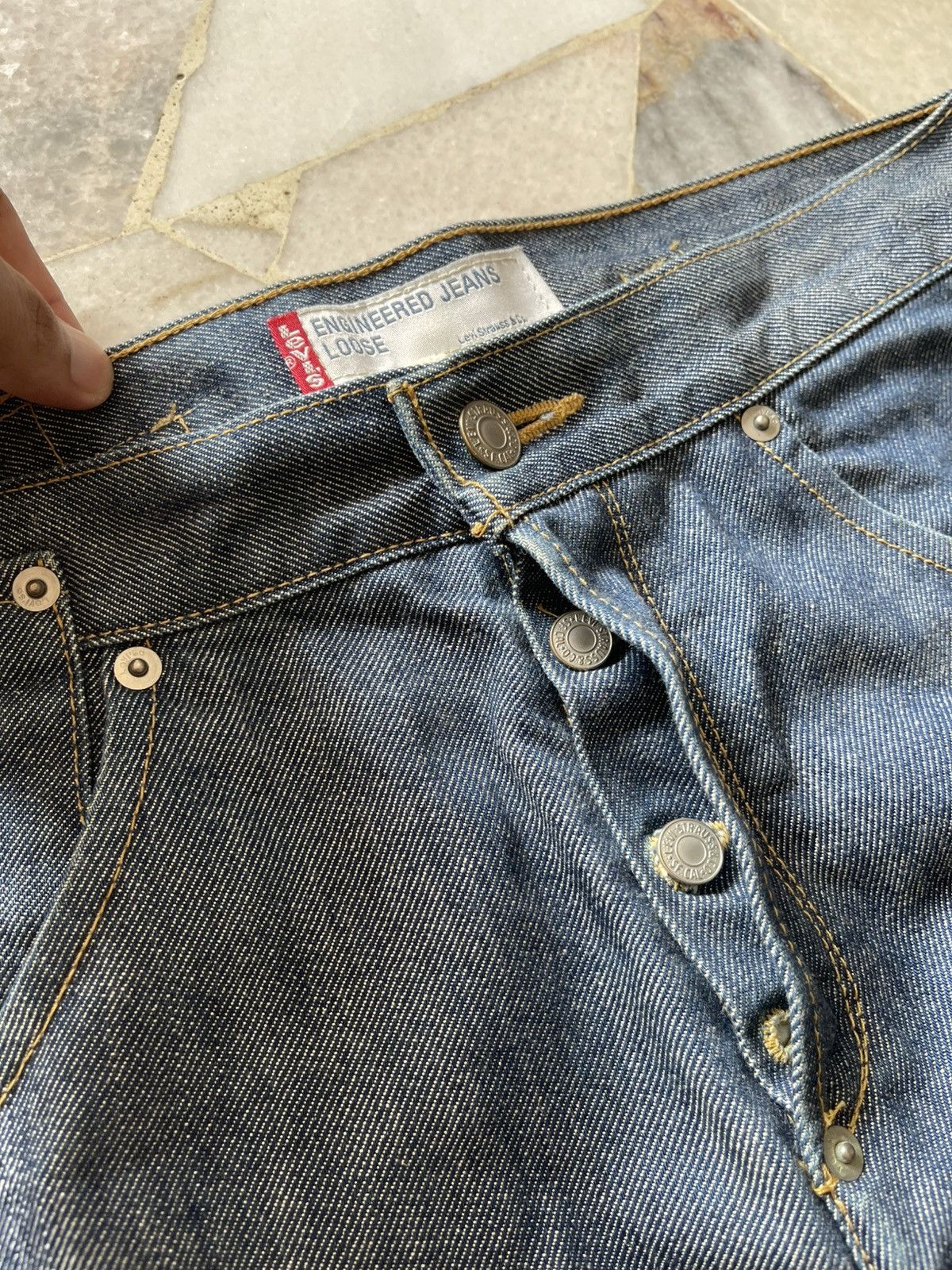 Levi's Vintage Levis Engineered Buckle Back Jeans Size US 30 / EU 46 - 19 Thumbnail