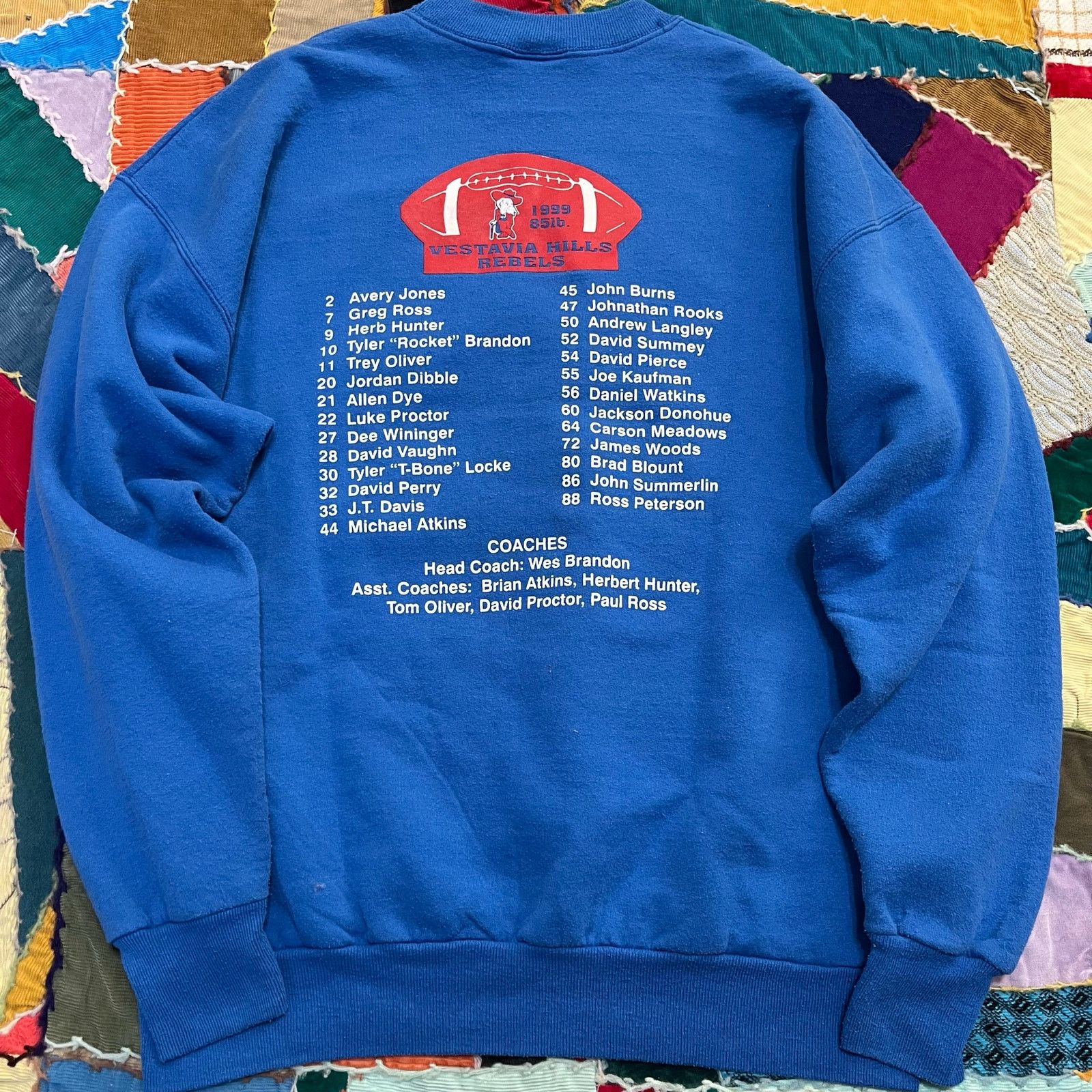Hanes Vintage 1999 Vestavia Rebels 95 ib Football Blue Crewneck L Size US L / EU 52-54 / 3 - 2 Thumbnail