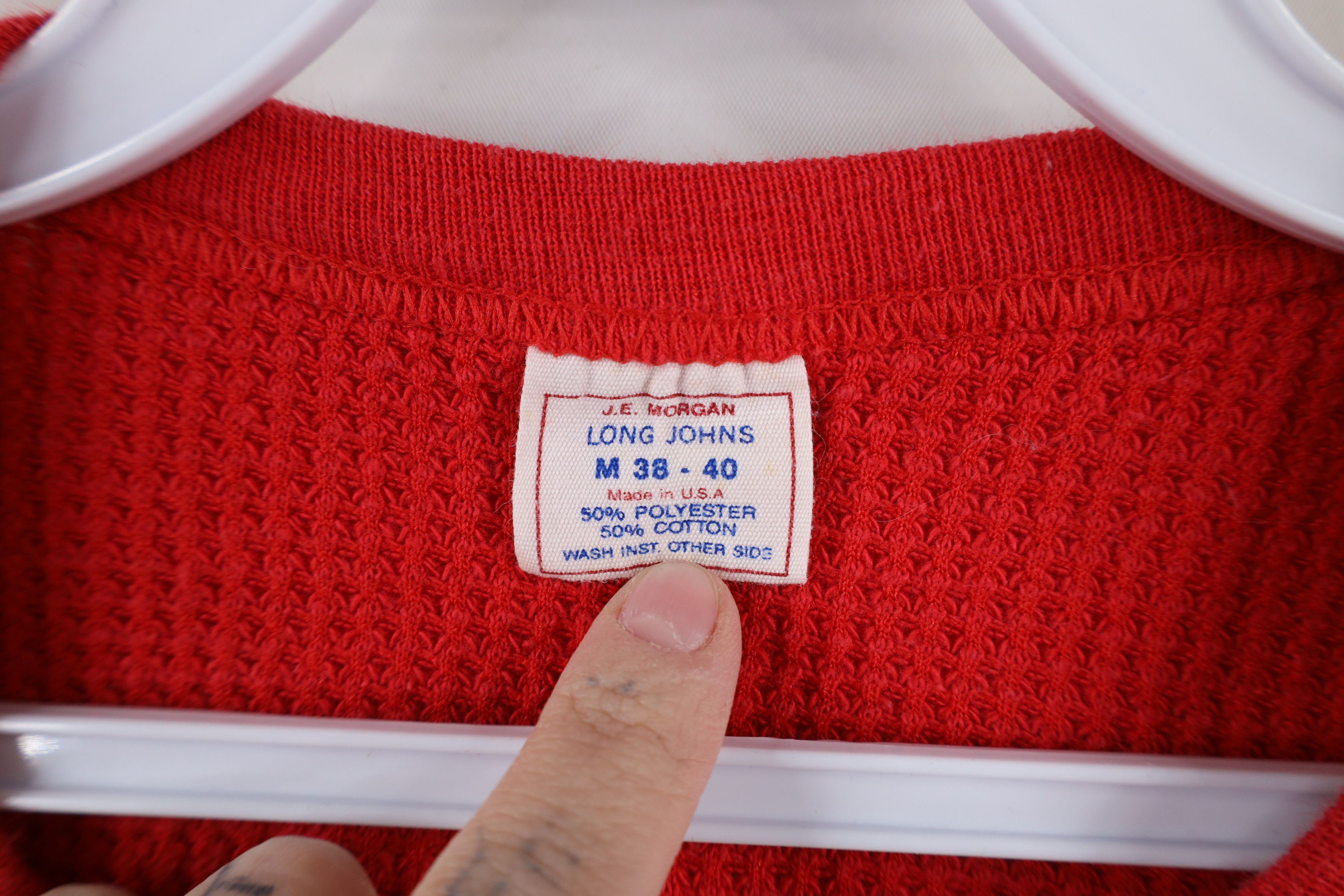 Vintage Vintage 70s Streetwear Waffle Knit Long Sleeve T-Shirt USA Size US M / EU 48-50 / 2 - 4 Thumbnail