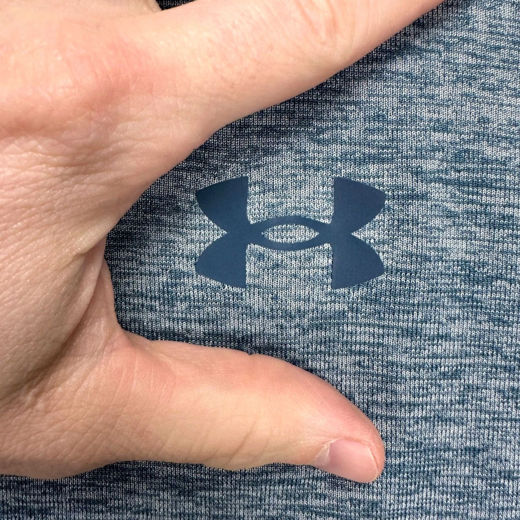 Under Armour Under Armour Run Adult Mens T-Shirt Medium Blue Fitted Short Sleeve Tee Size US M / EU 48-50 / 2 - 6 Thumbnail