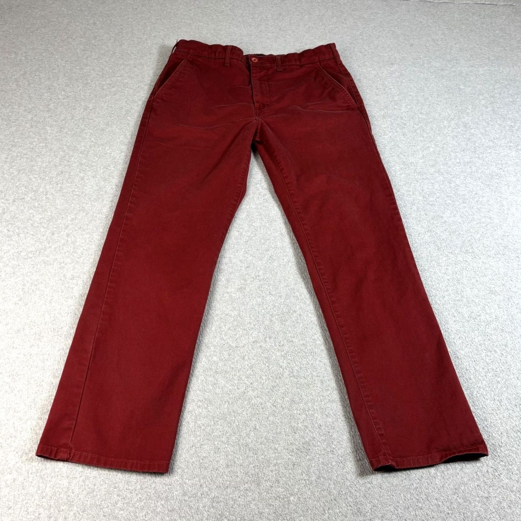 Levi's Levi's Pant Men 33x32 Red Chino Straight Leg Casual Office Heritage Academia Work Pants Size US 33 - 2 Thumbnail