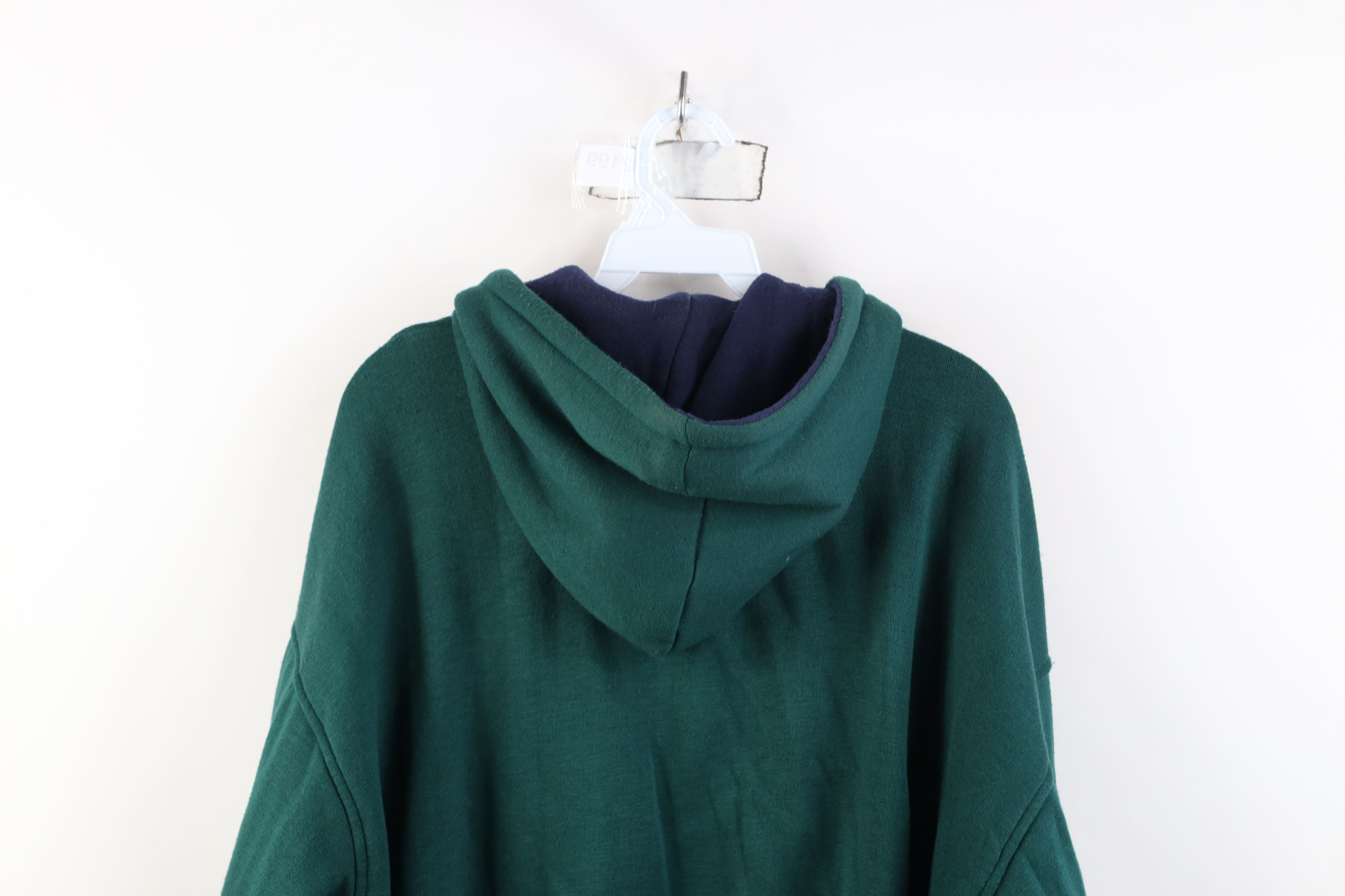 Vintage Vintage 90s Streetwear Waffle Knit Lined Hoodie Sweatshirt Size US XL / EU 56 / 4 - 13 Thumbnail