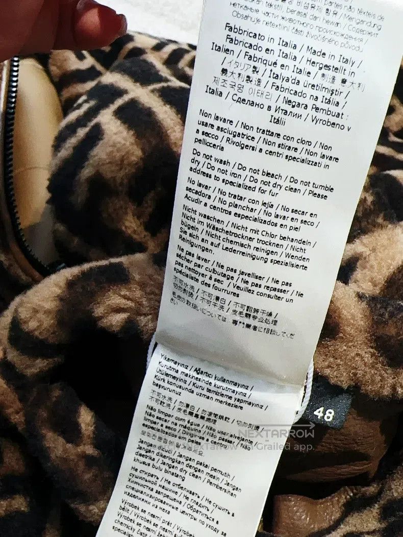 Fendi Fendi Brown Full Monogram Long Sleeve Leather Jacket (Size Size US M / EU 48-50 / 2 - 6 Thumbnail