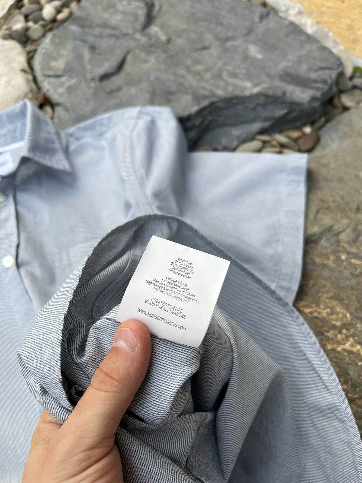 Norse Projects Norse Projects osvald micro stripe ss cotton pocket shirt Size US S / EU 44-46 / 1 - 15 Thumbnail