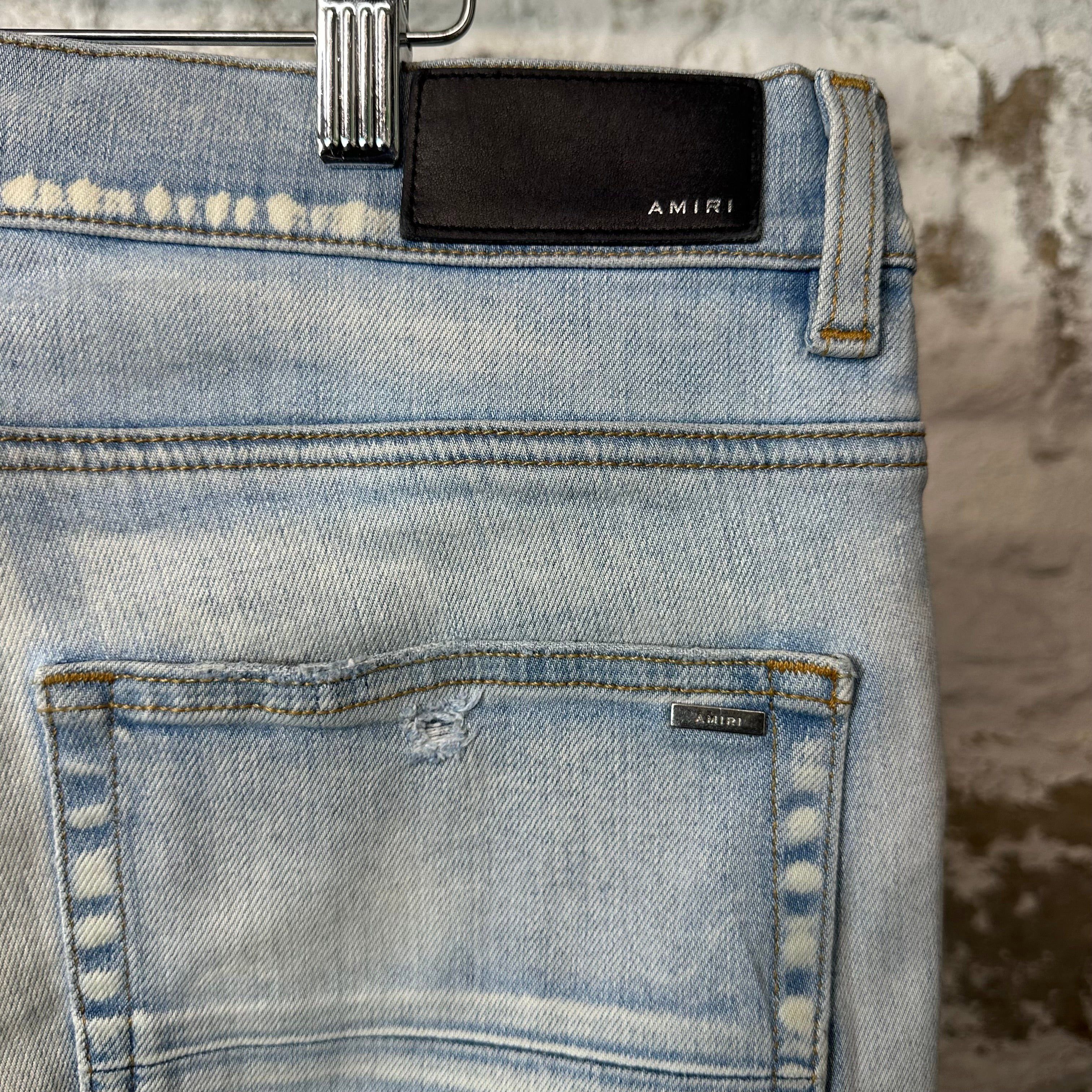 Amiri Amiri MX1 Light Camo Light Blue Denim Jeans Sz 36 (Tailored Size US 36 / EU 52 - 4 Thumbnail