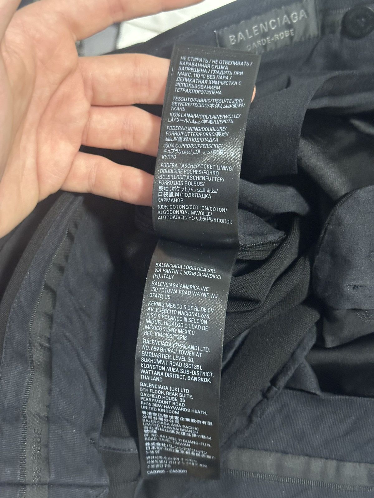 Balenciaga Garde-robe wool pants Size US 33 - 7 Thumbnail