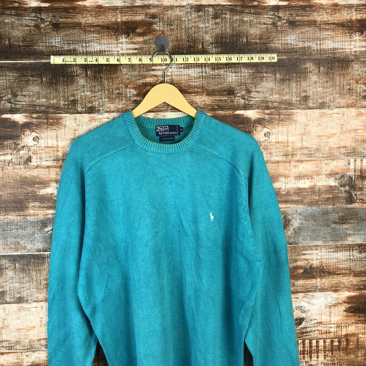 Homespun Knitwear Polo Ralph Lauren Blue Knitwear #A956 Size L / US 10 / IT 46 - 2 Thumbnail