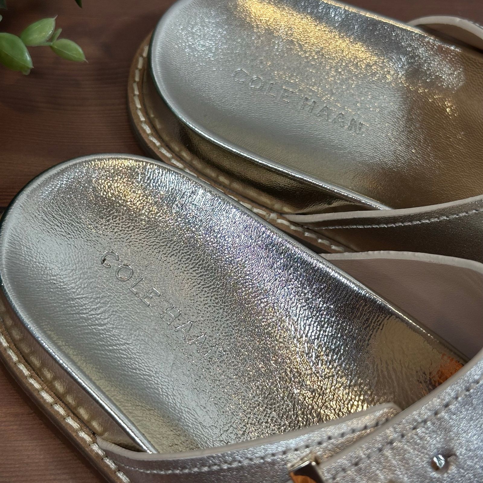 Cole Haan Cole Haan Marisol Footbed Sandals Soft Gold Leather Size 7 Size US 7 / IT 37 - 6 Thumbnail