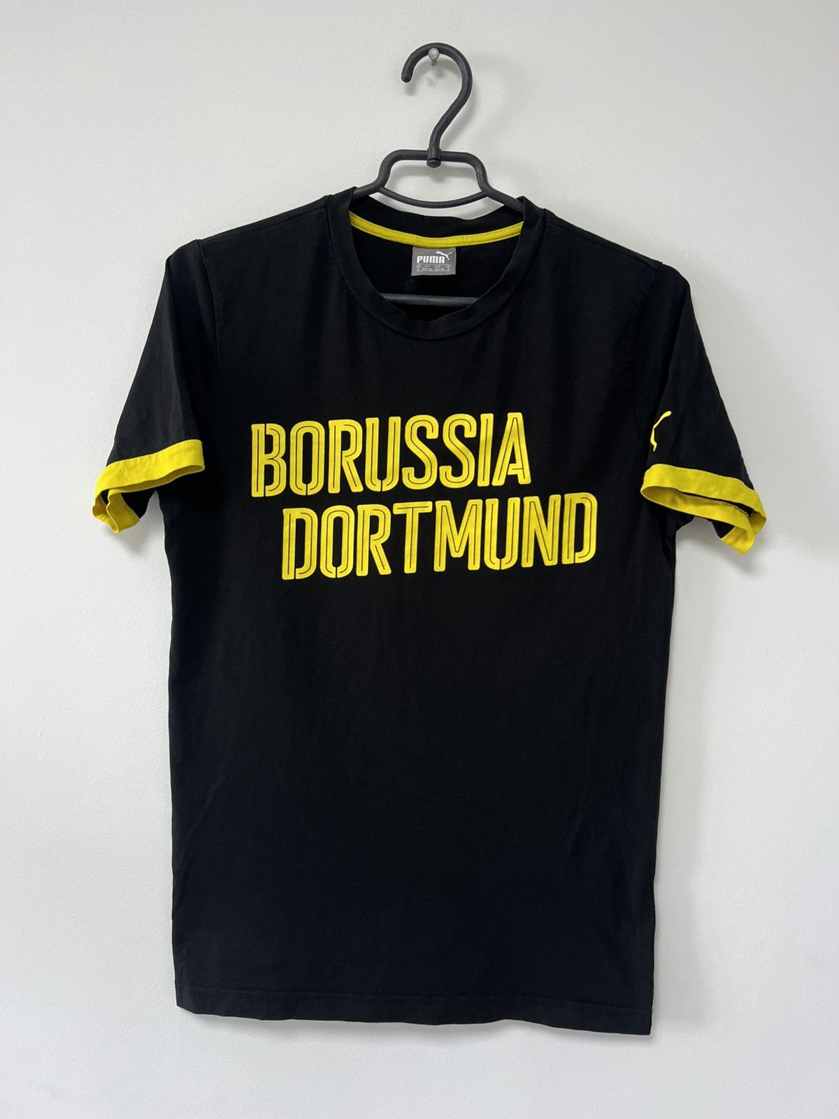 Puma Borussia Dortmund Training T shirt Cotton BVB Puma Black S Size US S / EU 44-46 / 1 - 1 Thumbnail
