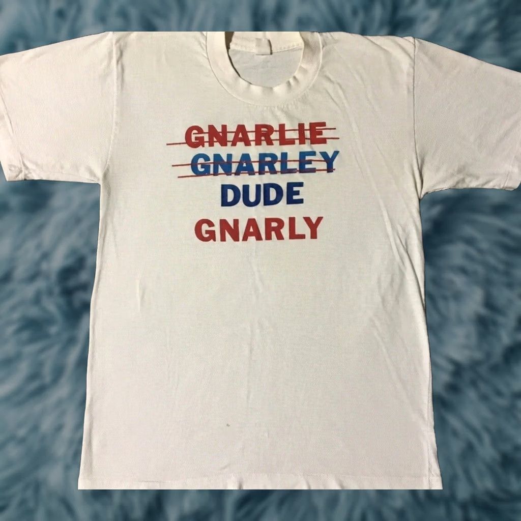 Vintage VINTAGE Shirt Mens S White Gnarly Phoenix Surf Skate Grunge 80s Funny Saying Distressed Tee Single Stitch Size US S / EU 44-46 / 1 - 1 Thumbnail