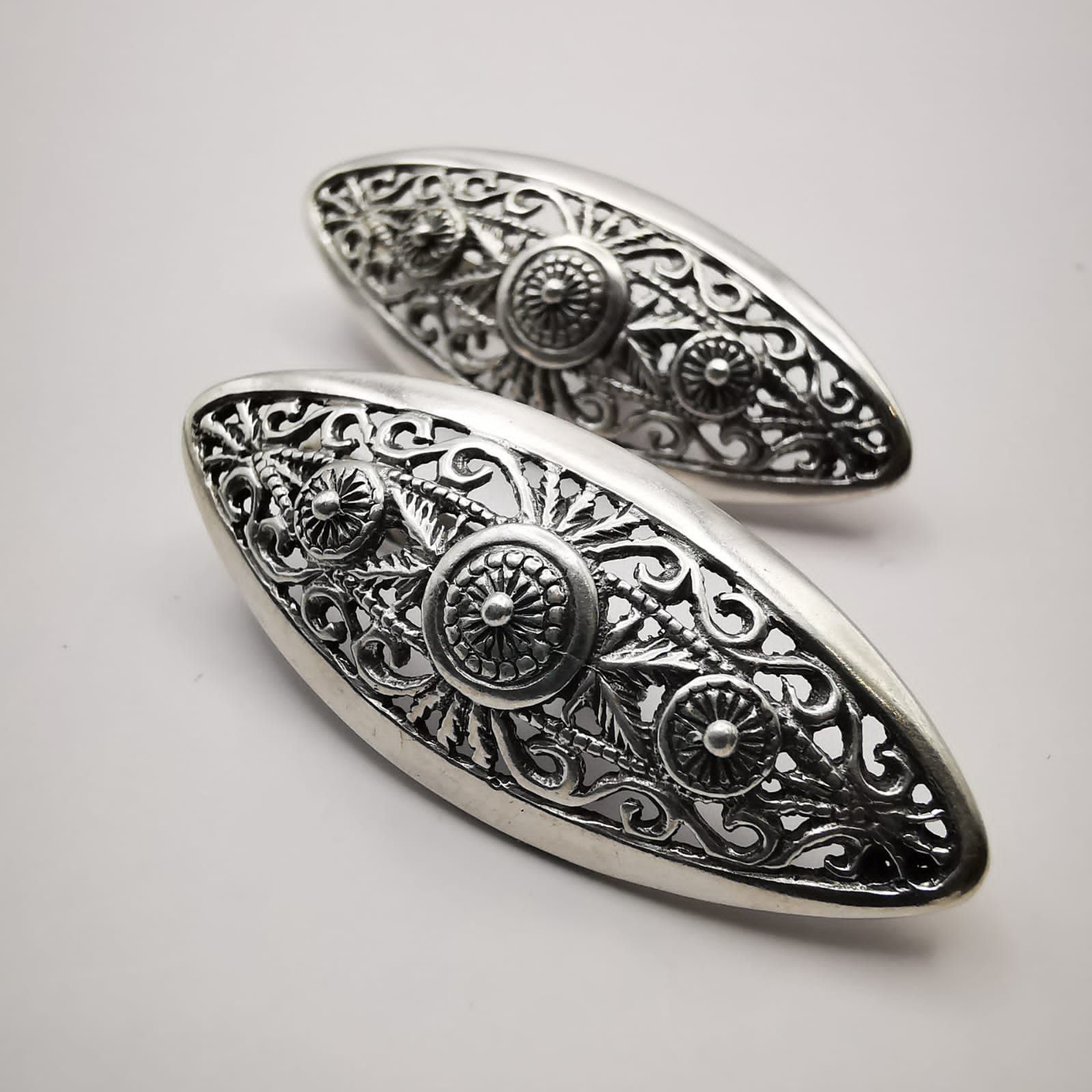 Sterling Silver Vintage Jewelry, Fine Women's Earrings, 925 Sterling Silver, Size ONE SIZE - 3 Thumbnail