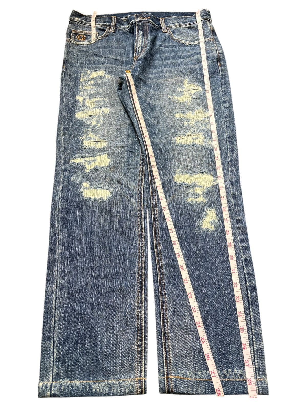 Kapital Vintage Japanese Brand Sashiko Distressed Jeans Size 31" - 7 Thumbnail