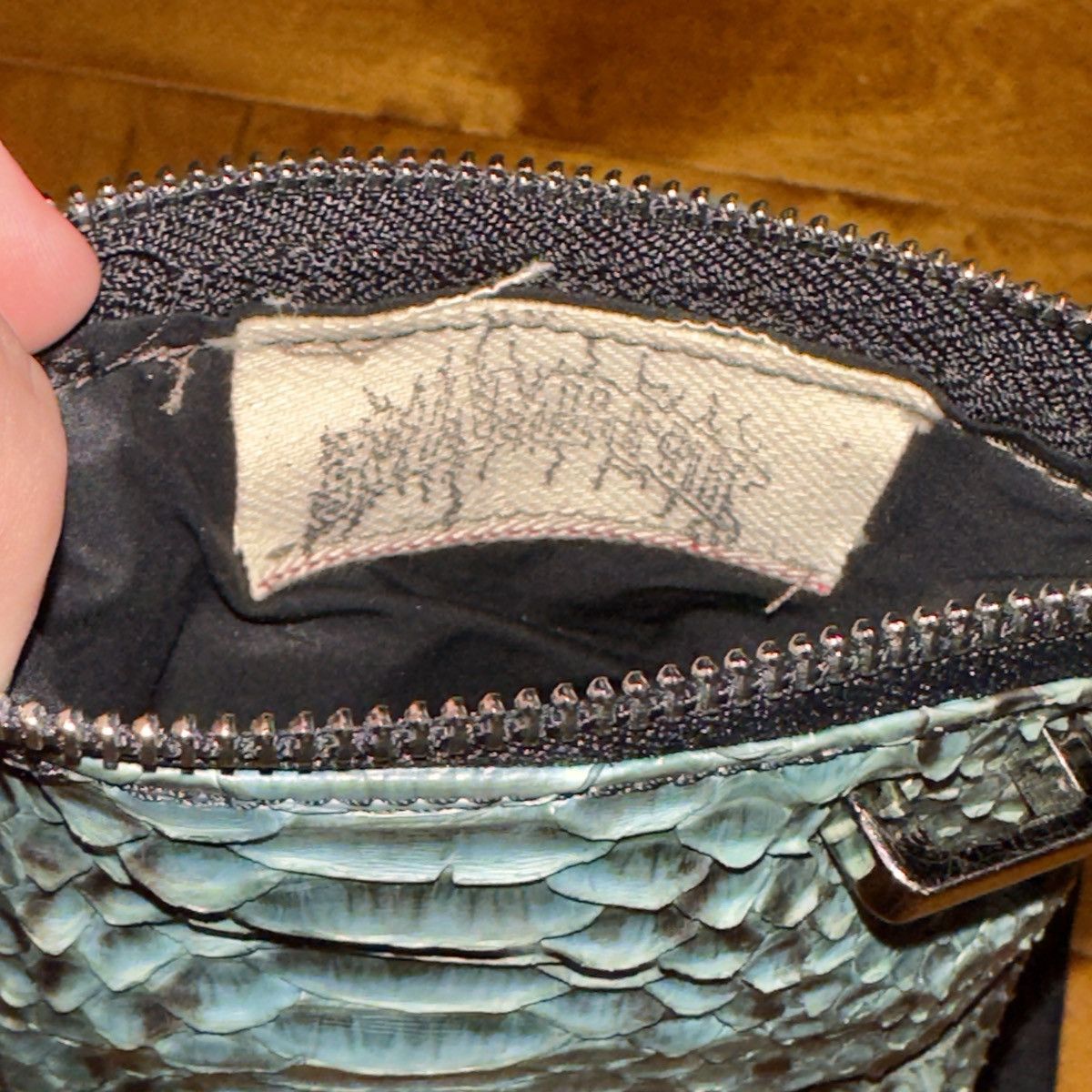 Rick Owens Ioana Bag Acqua Snakeskin Size ONE SIZE - 6 Thumbnail