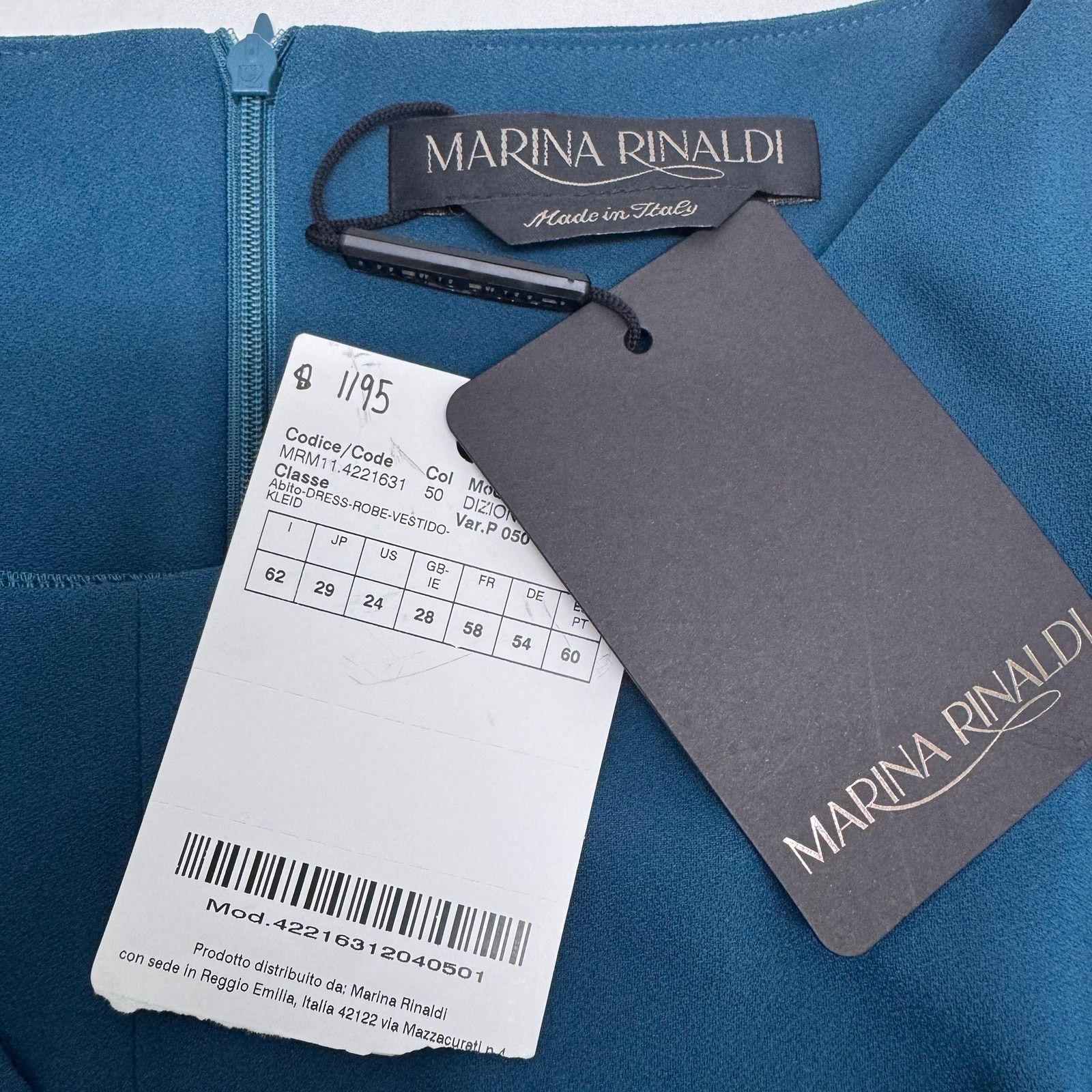 Marina Rinaldi Marina Rinaldi Blue Dizione Pleated Midi Dress Plus 24 Event Size 4XL / US 24-26 - 9 Thumbnail