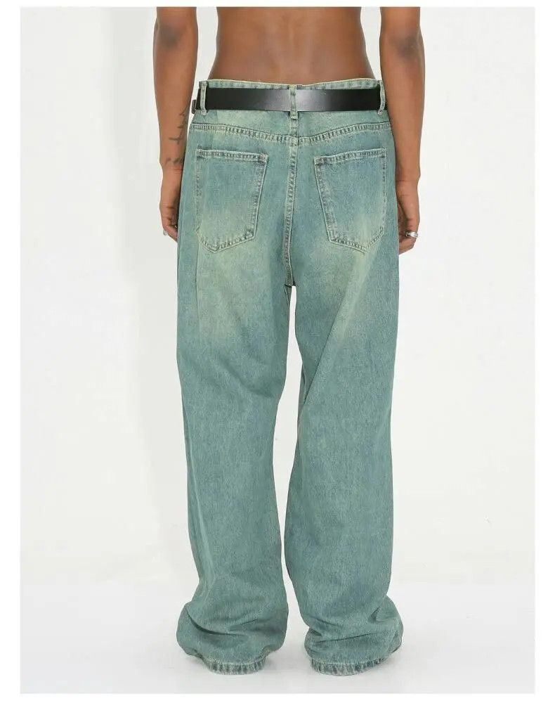 Japanese Brand × Jean Green Carpenter Baggy Denim Jeans Size US 30 / EU 46 - 4 Thumbnail