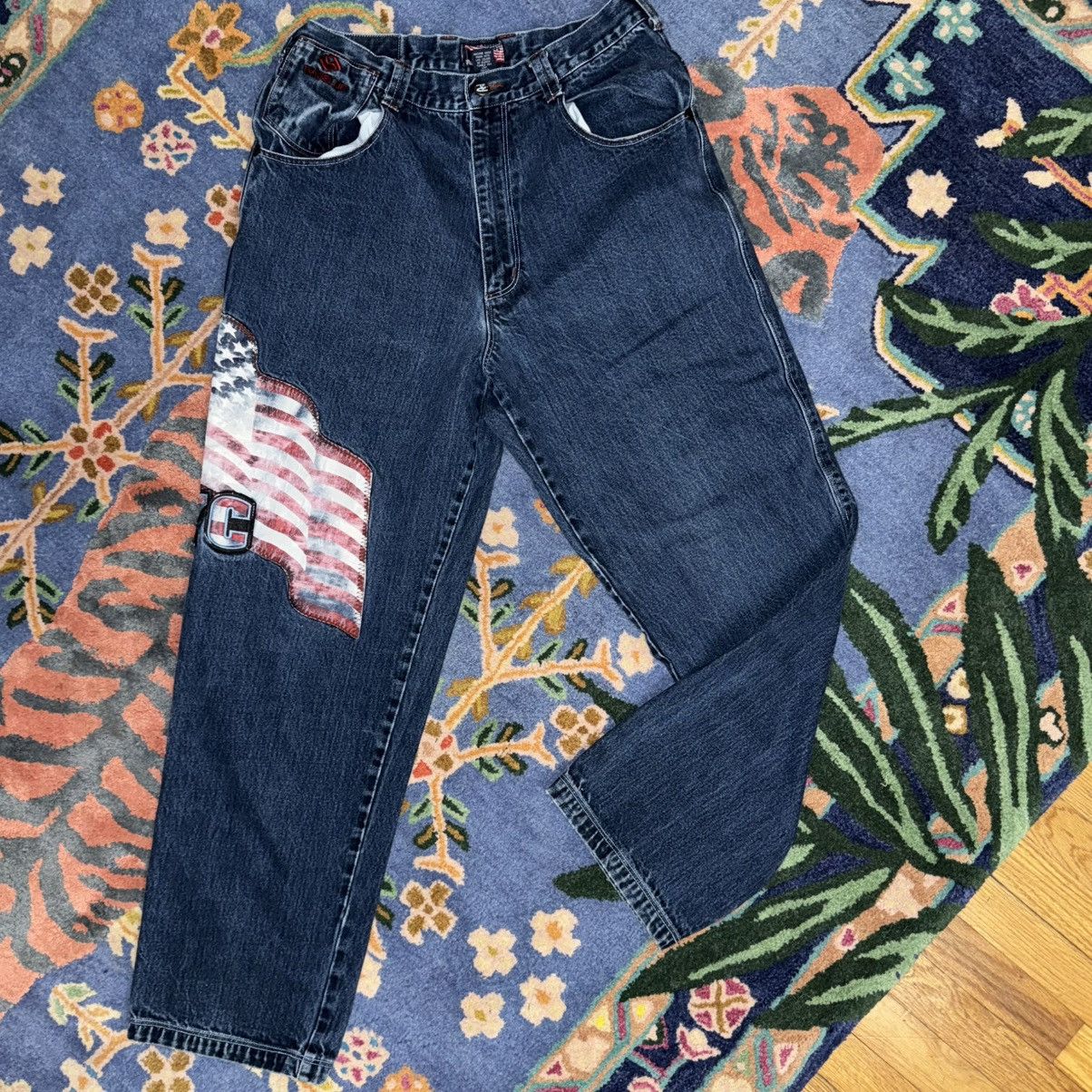 Vintage Vintage RawBlue Jeans NYC USA Patch 34 Y2K Size US 34 / EU 50 - 1 Thumbnail