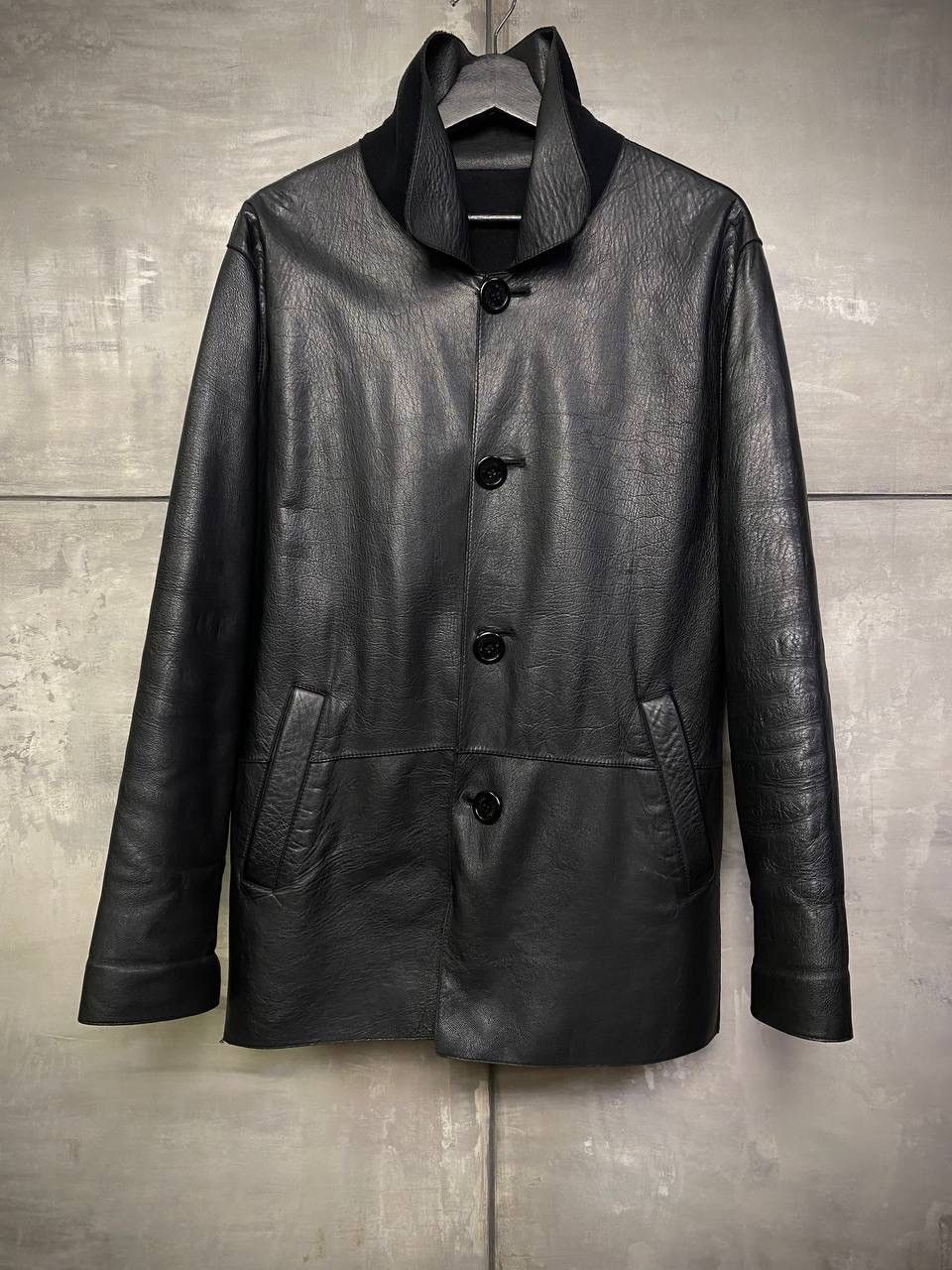 Iceberg Leather Jacket Wool M Size US M / EU 48-50 / 2 - 2 Thumbnail