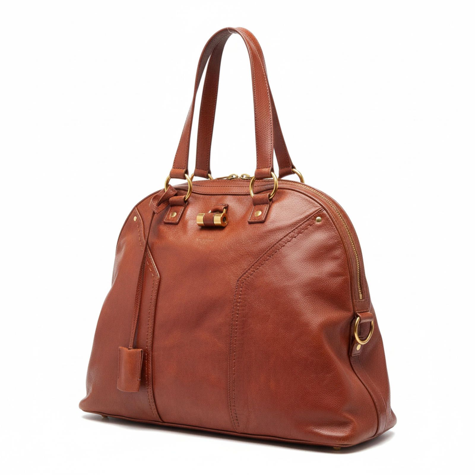 Saint Laurent Paris Saint Laurent - Brown Leather Tote Bag Size ONE SIZE - 1 Thumbnail