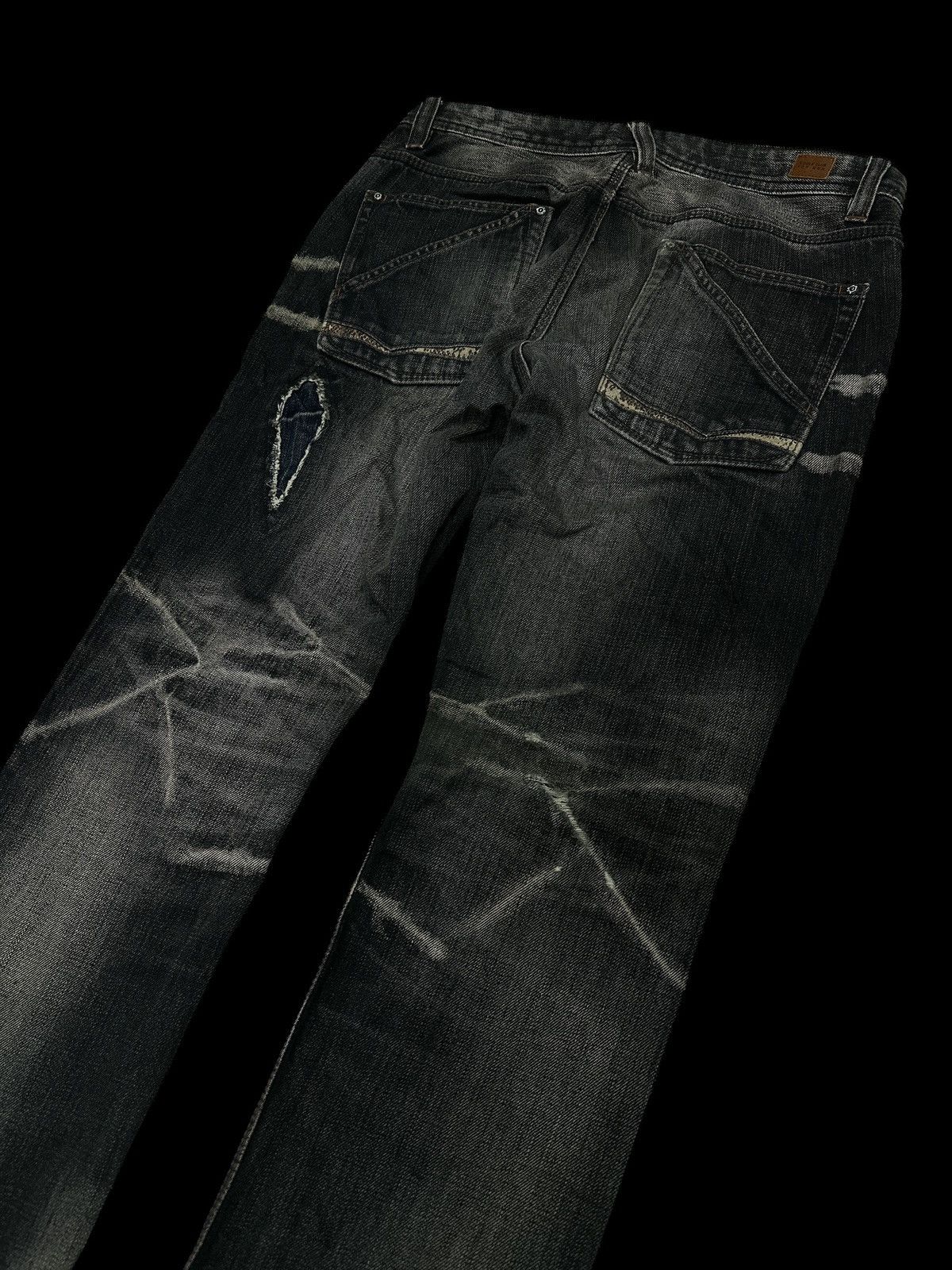 Kapital 90s Patchwork Nicole Men Club Flare Bootcut. Size US 32 / EU 48 - 4 Thumbnail