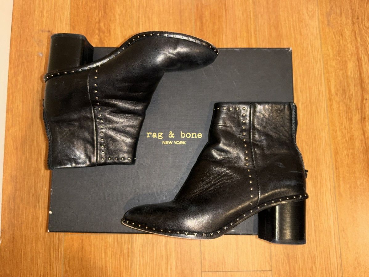 Rag & Bone Black Leather Rag & Bone Booties Size US 6.5 / IT 36.5 - 3 Thumbnail