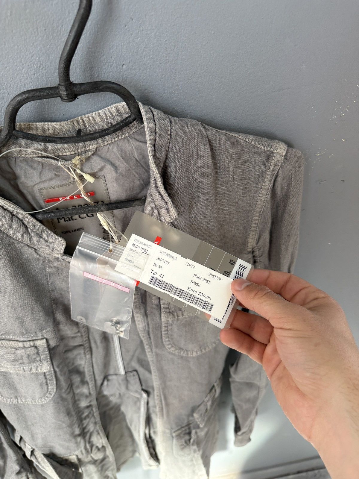 Prada Prada Linen Chore Coat New items Size US S / EU 44-46 / 1 - 8 Thumbnail