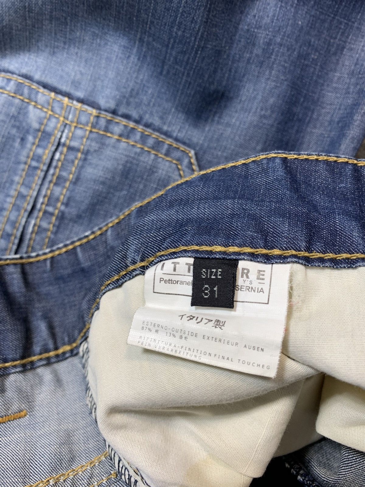 Y's Y’s Yohji Yamamoto Indigo Denim Jeans Straight Cut Size US 32 / EU 48 - 10 Thumbnail